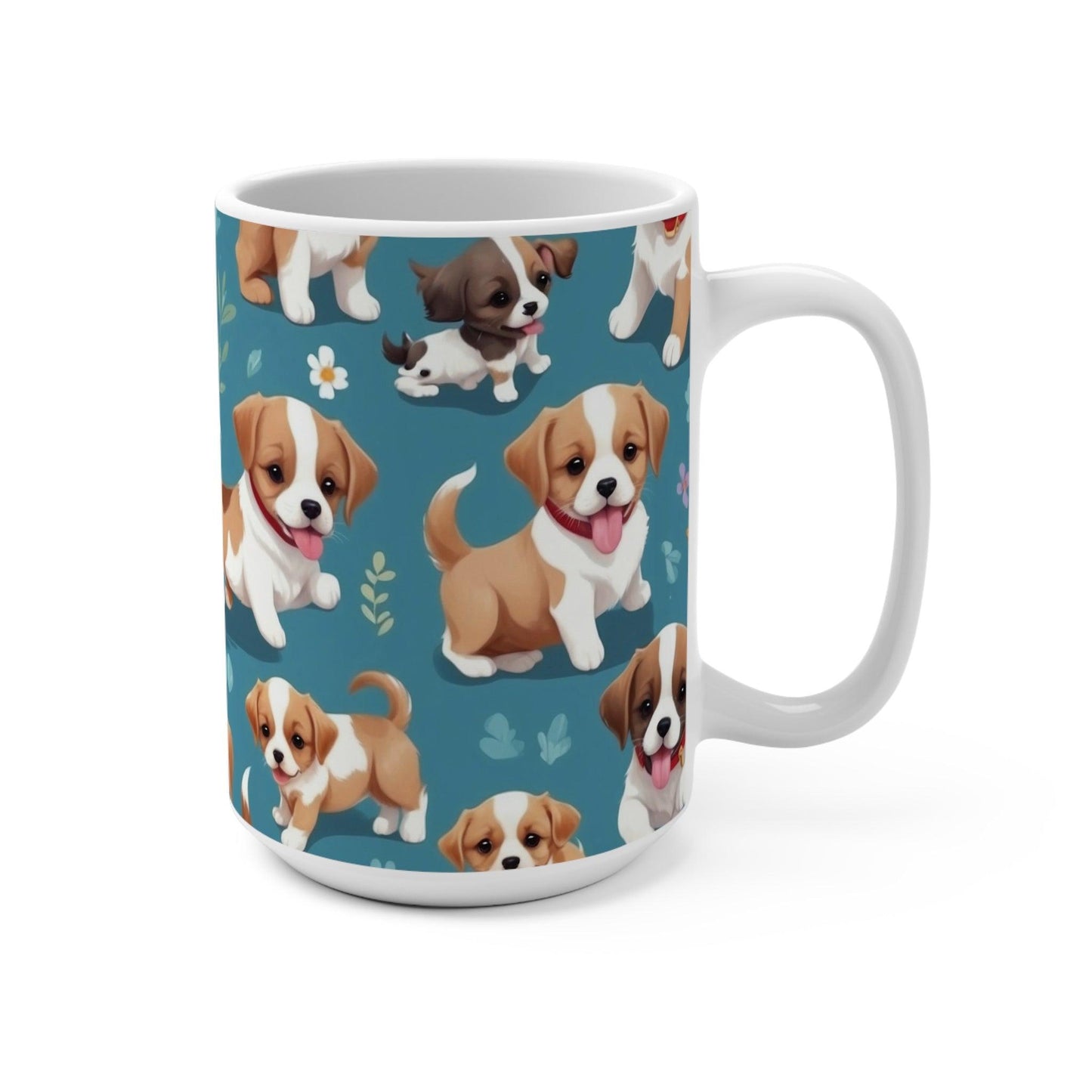 Dog Lovers Delight Mug ( 15 oz ) | Perfect for your morning coffee or evening tea | Great gift for dog lovers - Cosmic Creations by Karen