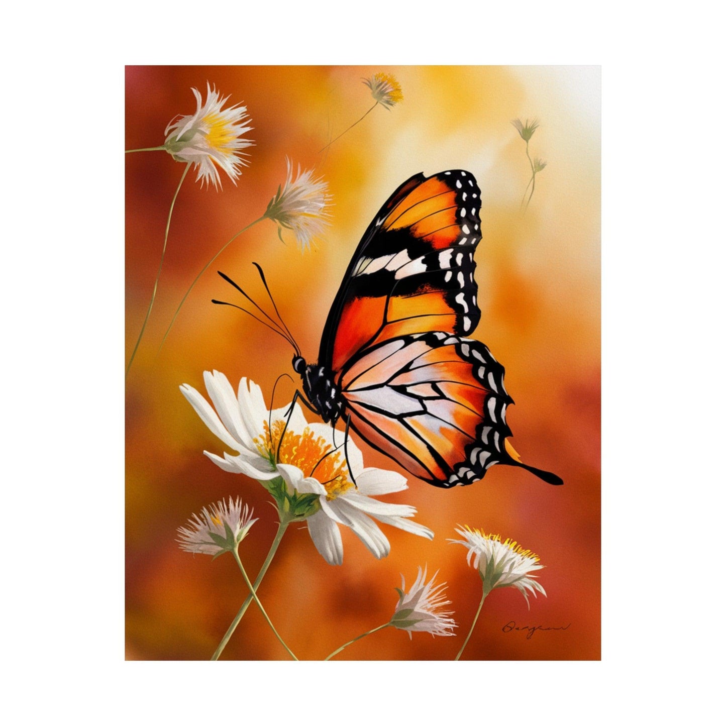 Monarch Butterfly Splendor Posters - Cosmic Creations by Karen