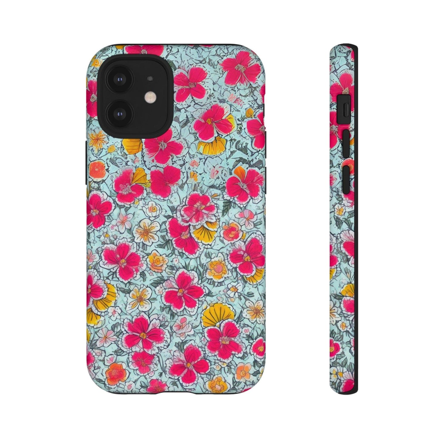 Tough Cellphone Case :" Eclectic Elegance Phone Case Collection" ( Floral patterns)