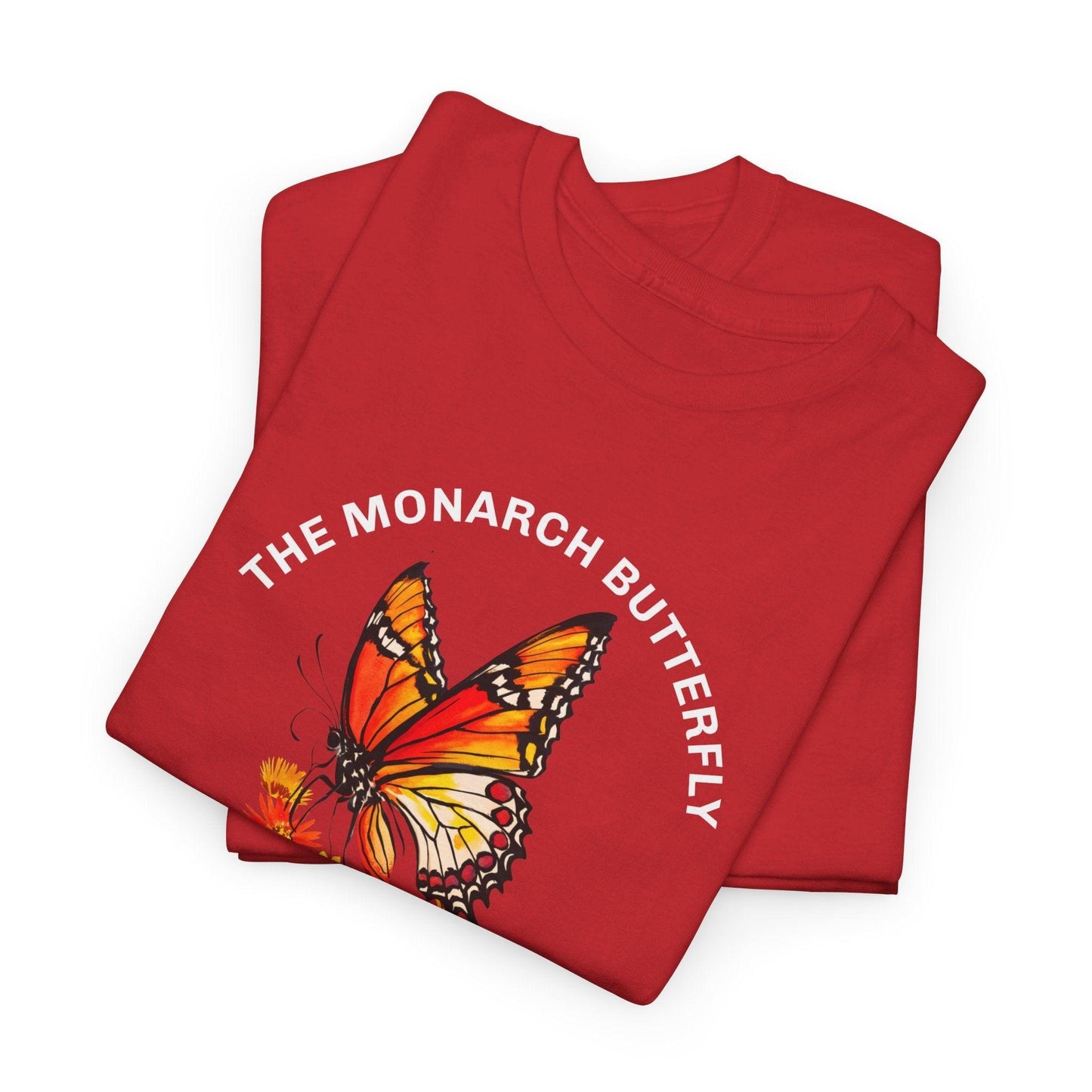 Camiseta unisex de algodón pesado: "La colección Mariposa Monarca"