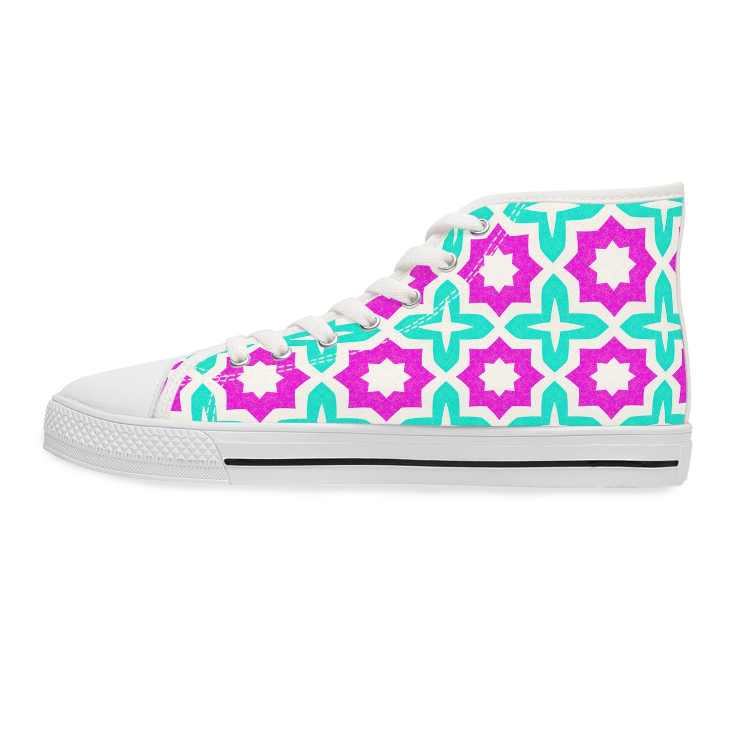 Awesome Abstract Stars Design High Top Sneakers