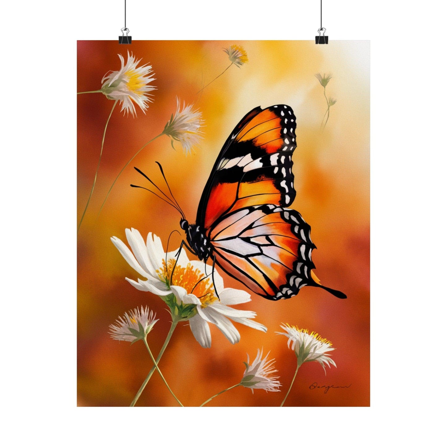 Monarch Butterfly Splendor Posters - Cosmic Creations by Karen