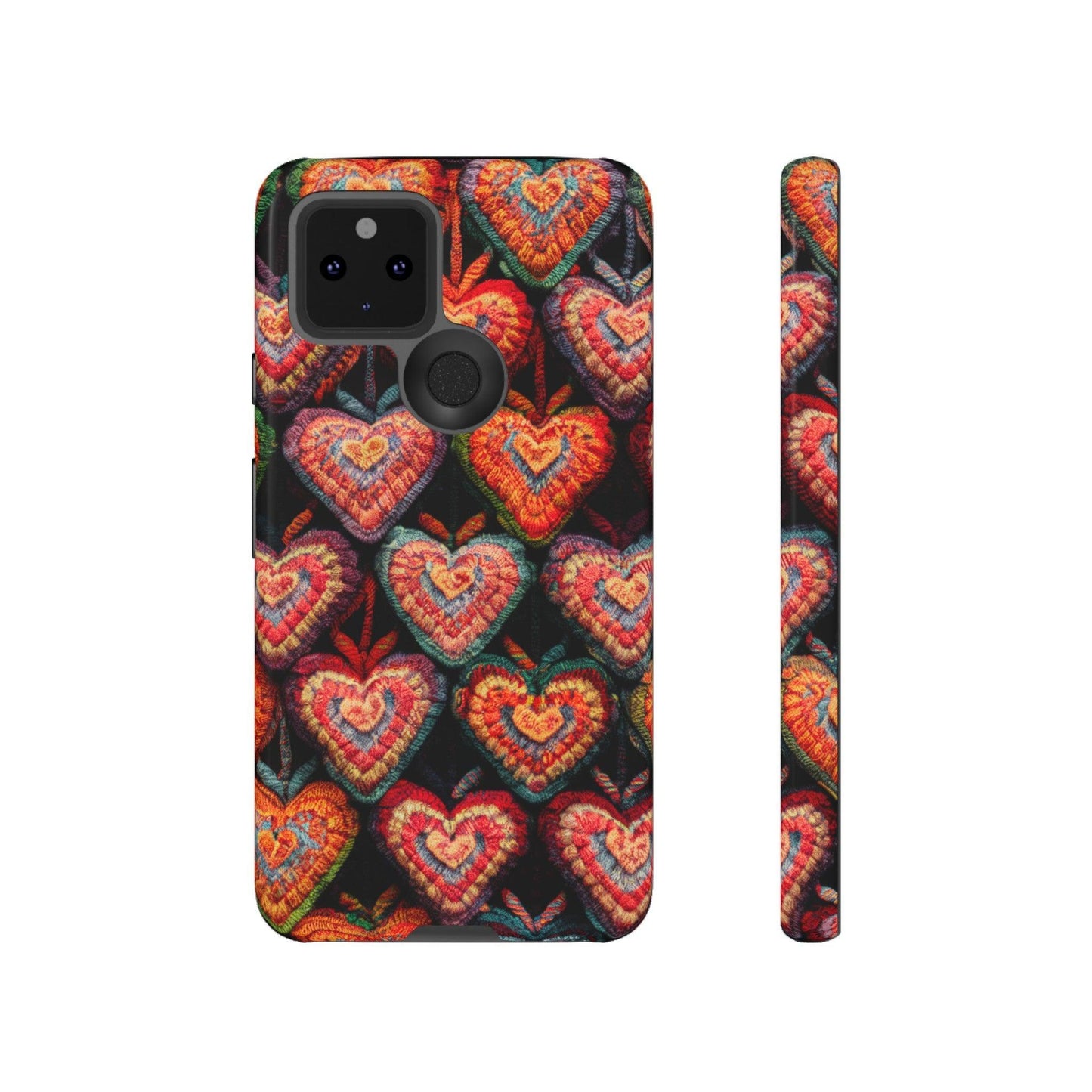 Tough Phone Case :" Eclectic Elegance Phone Case Collection" ( Hearts patterns)