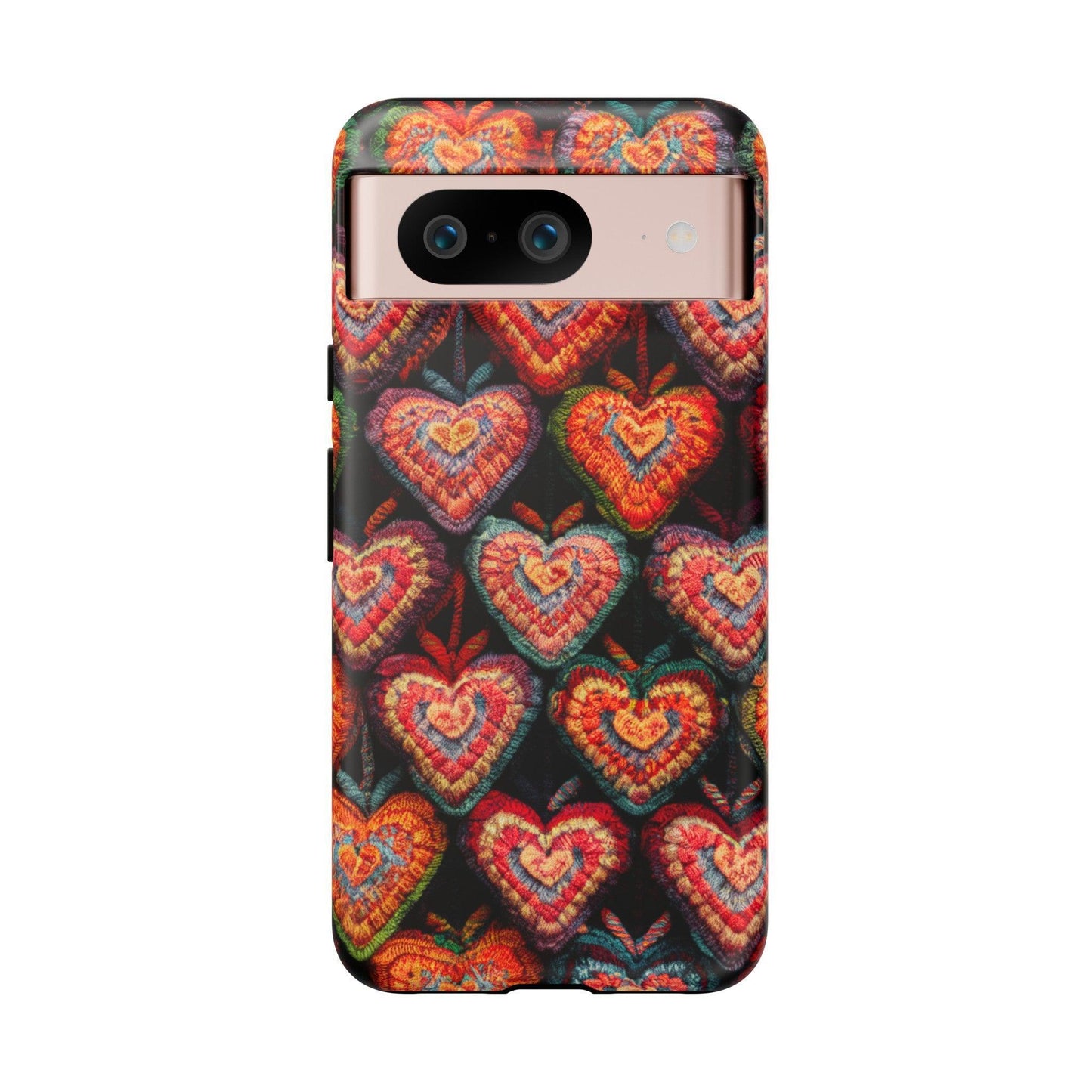 Tough Phone Case :" Eclectic Elegance Phone Case Collection" ( Hearts patterns)