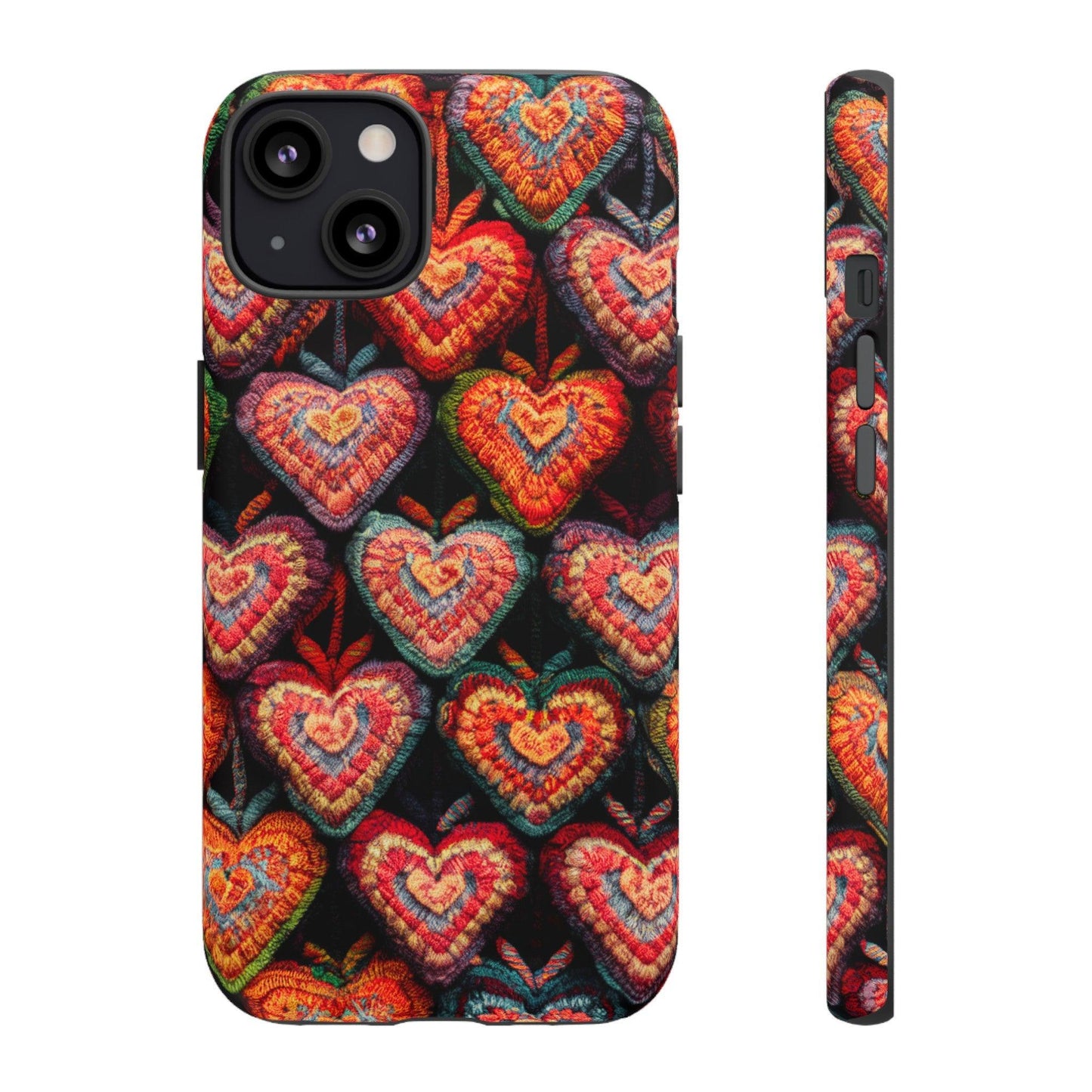 Tough Phone Case :" Eclectic Elegance Phone Case Collection" ( Hearts patterns)