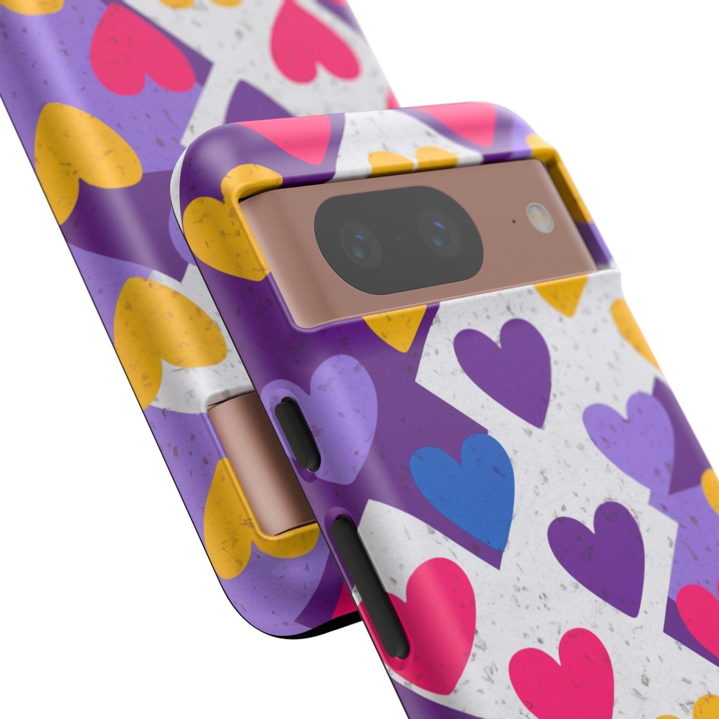 Tough Phone Case :" Eclectic Elegance Phone Case Collection" ( Hearts patterns)