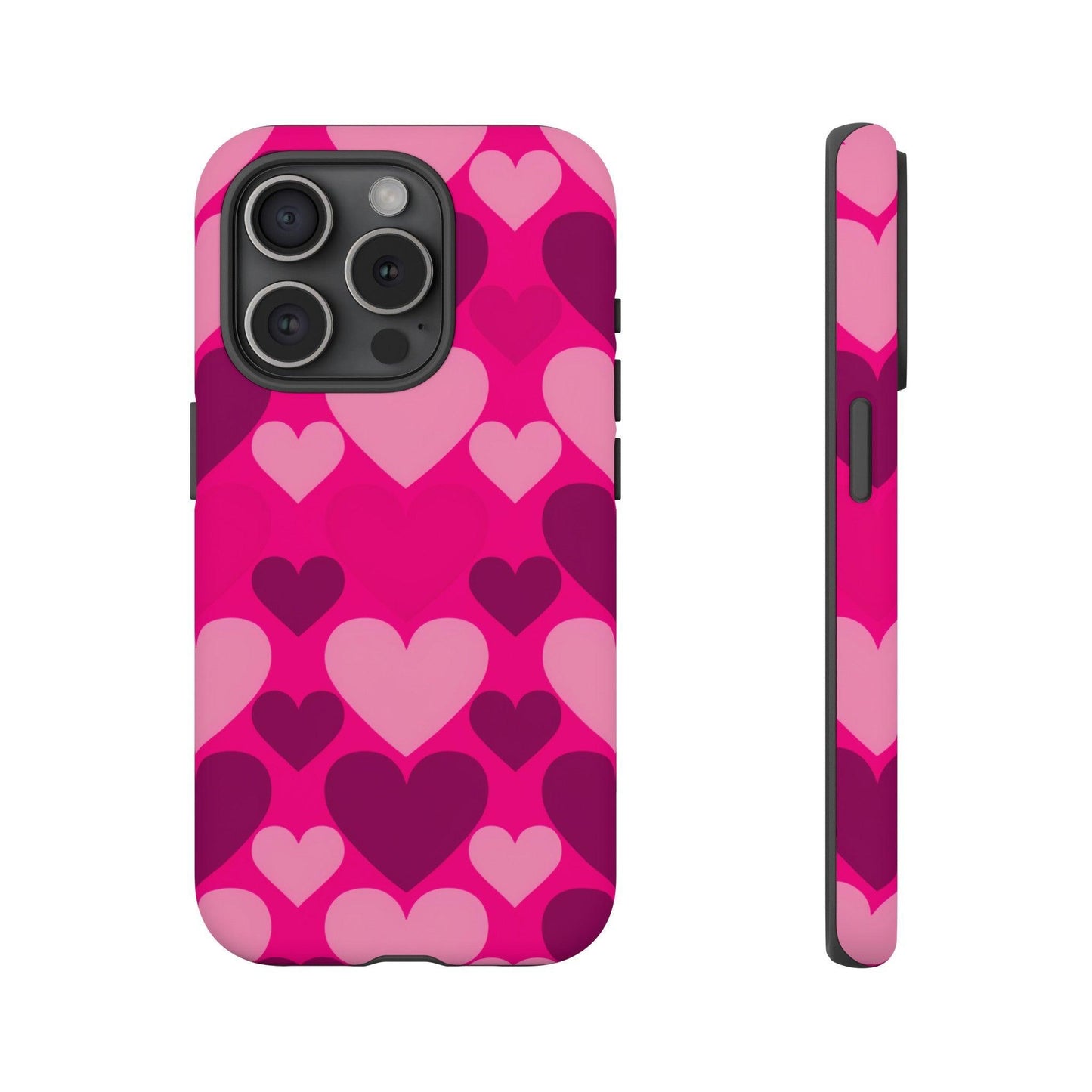 Tough Phone Case :" Eclectic Elegance Phone Case Collection" ( Hearts patterns)