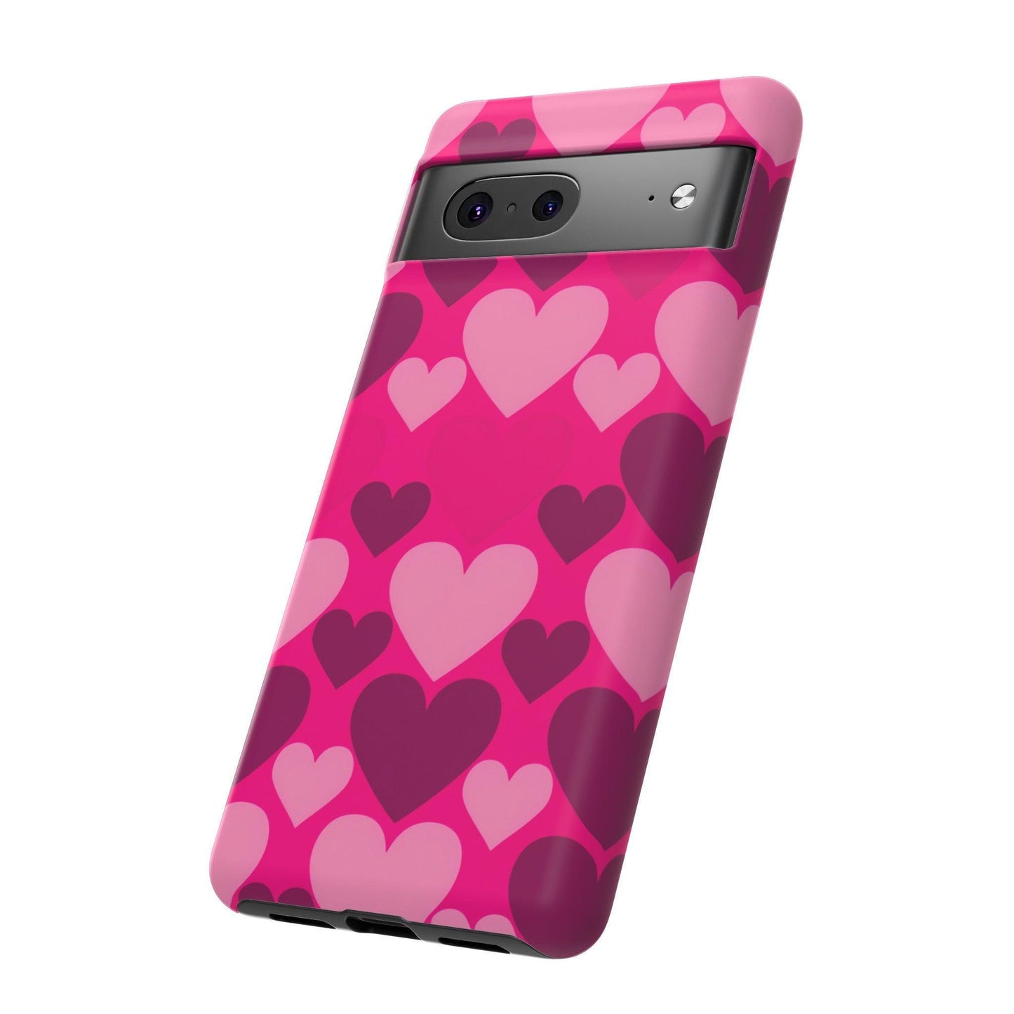 Tough Phone Case :" Eclectic Elegance Phone Case Collection" ( Hearts patterns)