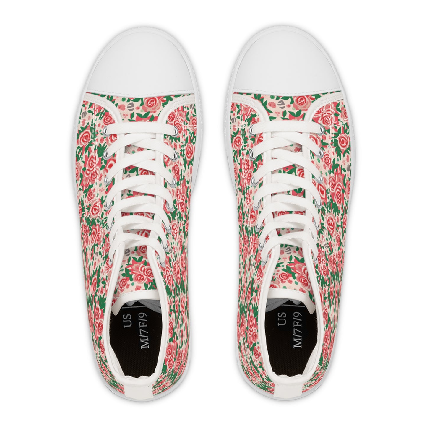 Awesome Roses Design High Top Sneakers