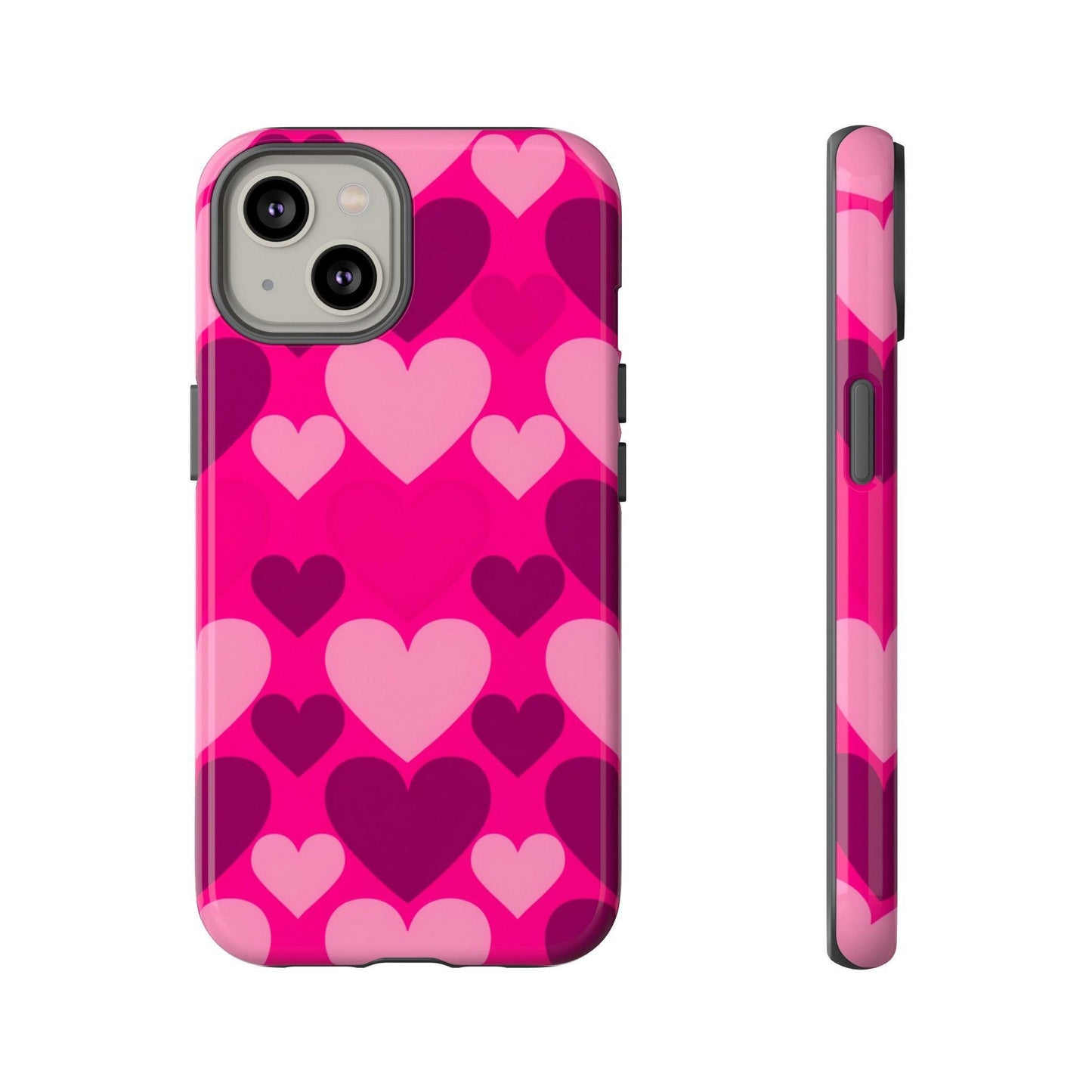 Tough Phone Case :" Eclectic Elegance Phone Case Collection" ( Hearts patterns)