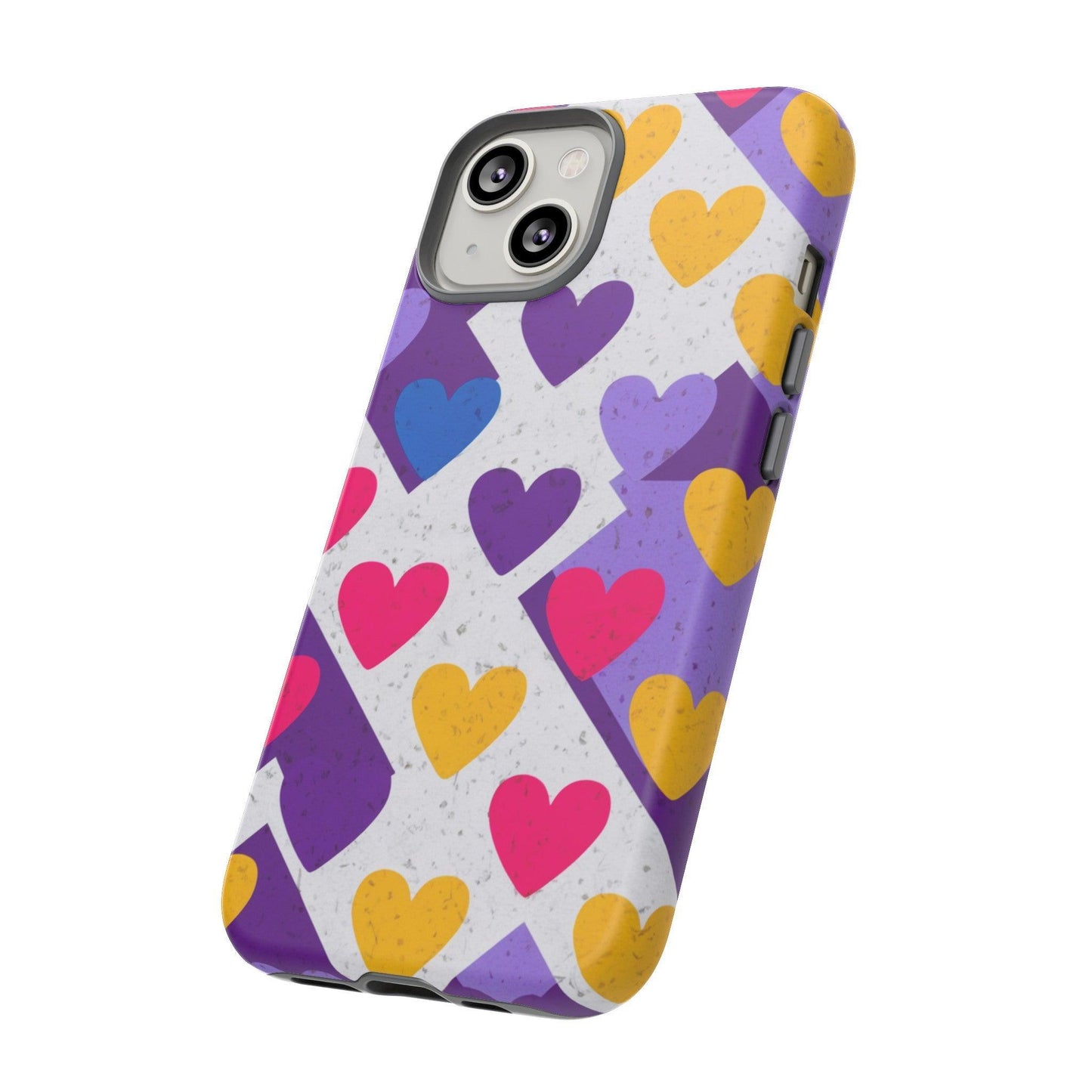 Tough Phone Case :" Eclectic Elegance Phone Case Collection" ( Hearts patterns)