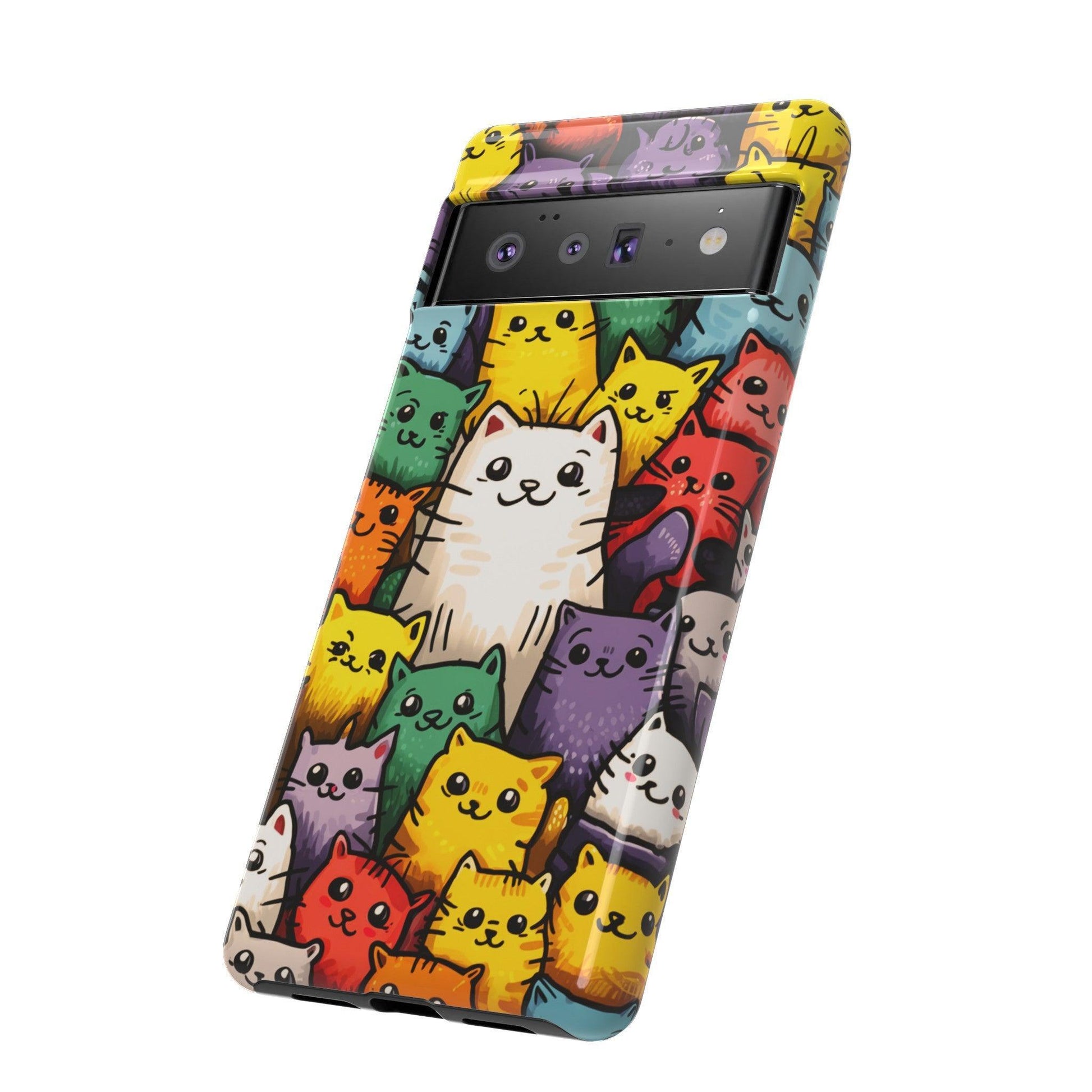 Cat Lovers Collection Tough Cellphone Case - Cosmic Creations by Karen