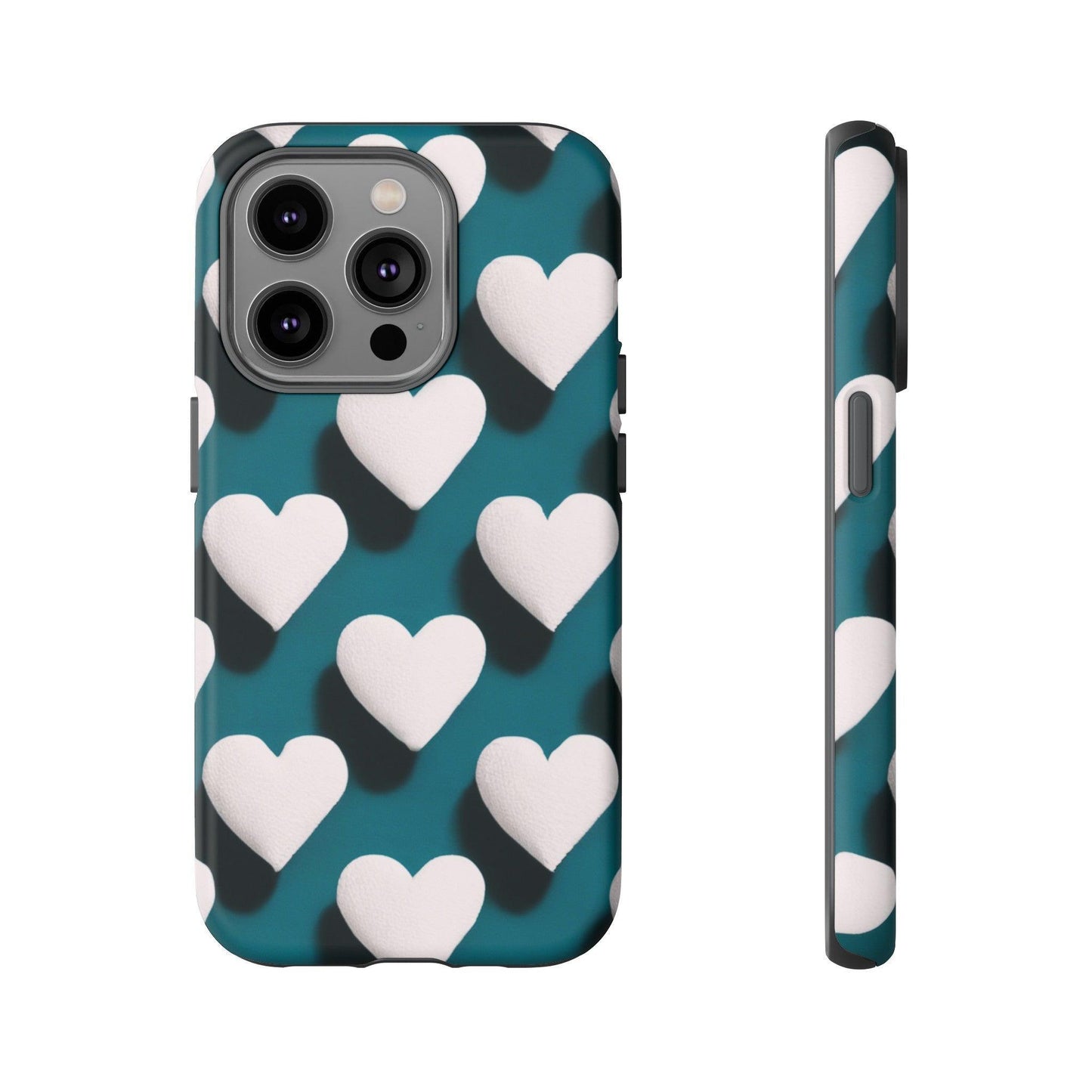 Tough Phone Case :" Eclectic Elegance Phone Case Collection" ( Hearts patterns)