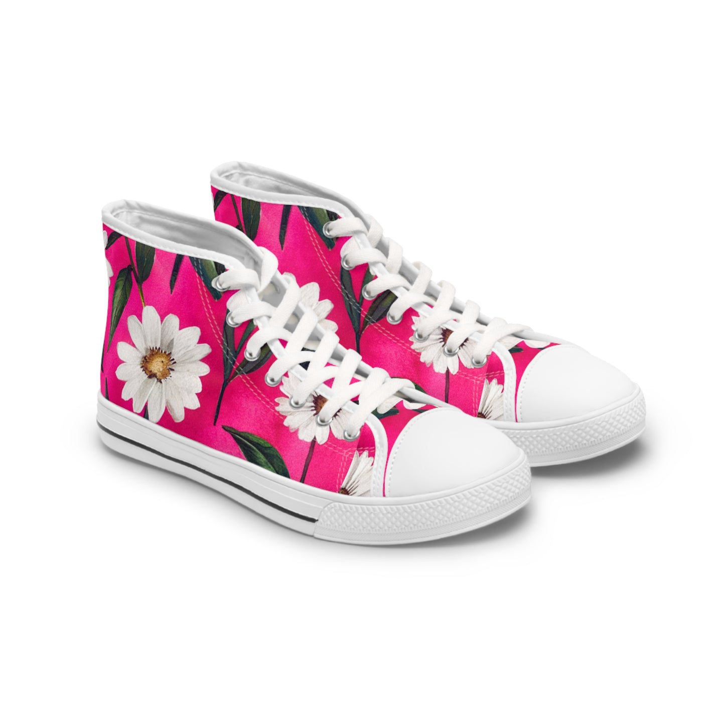 Awesome Floral Design High Top Sneakers