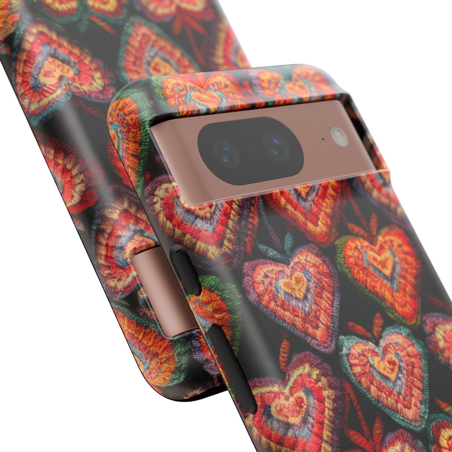 Tough Phone Case :" Eclectic Elegance Phone Case Collection" ( Hearts patterns)