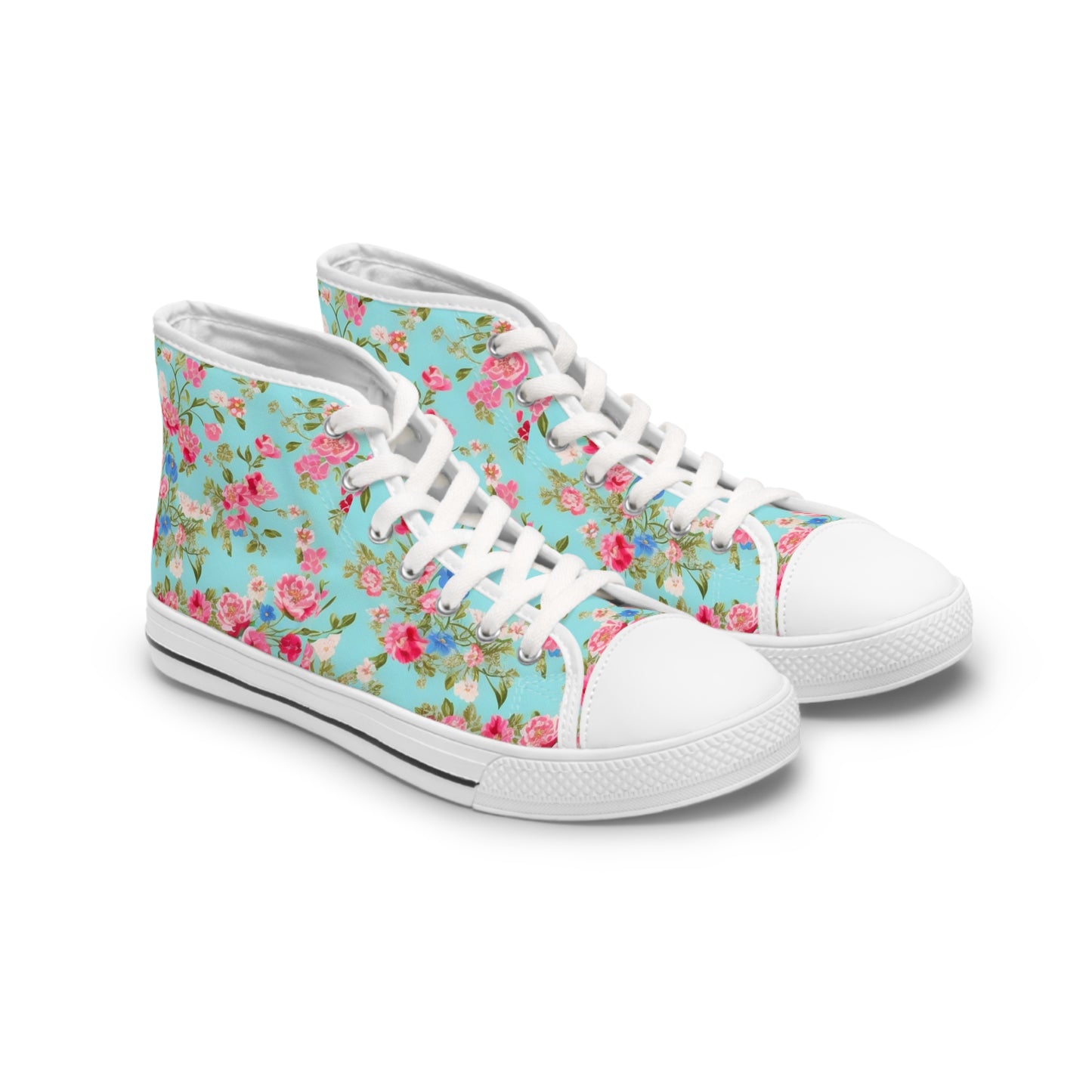 Awesome Floral Design High Top Sneakers