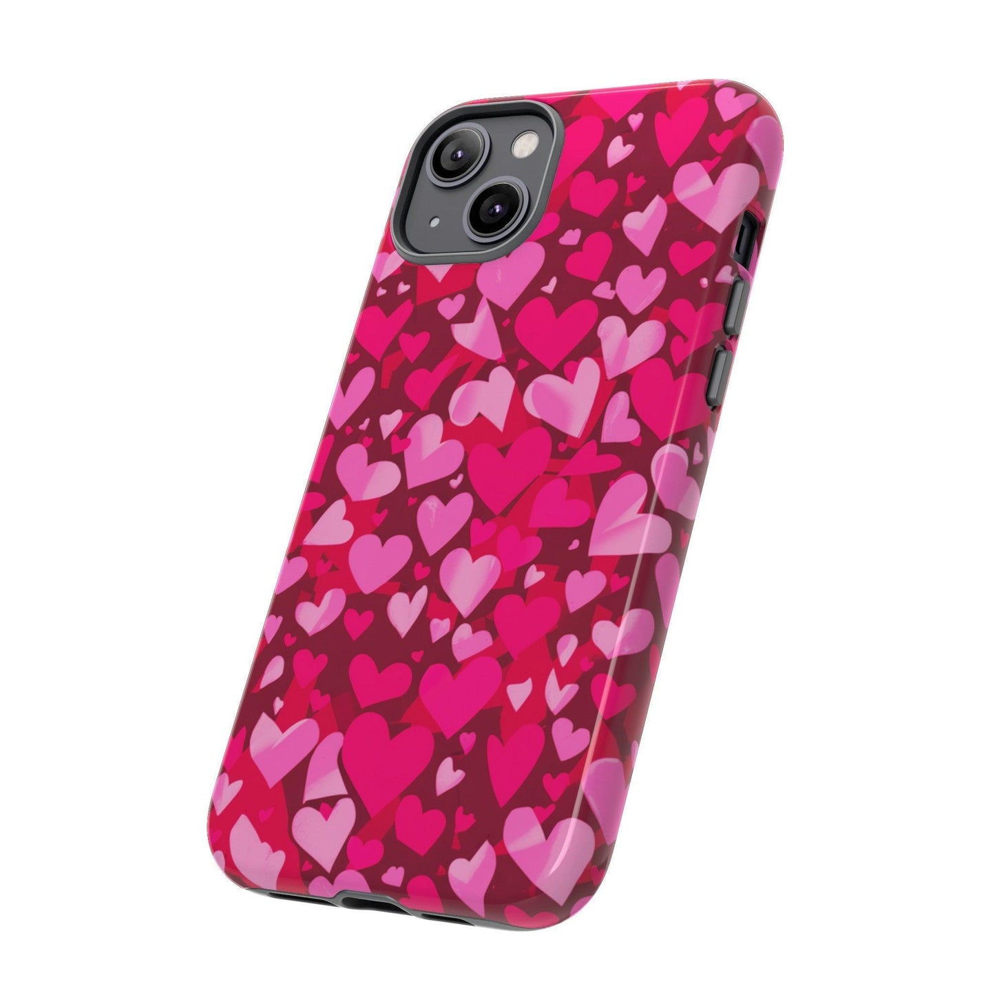 Tough Phone Case :" Eclectic Elegance Phone Case Collection" ( Hearts patterns)