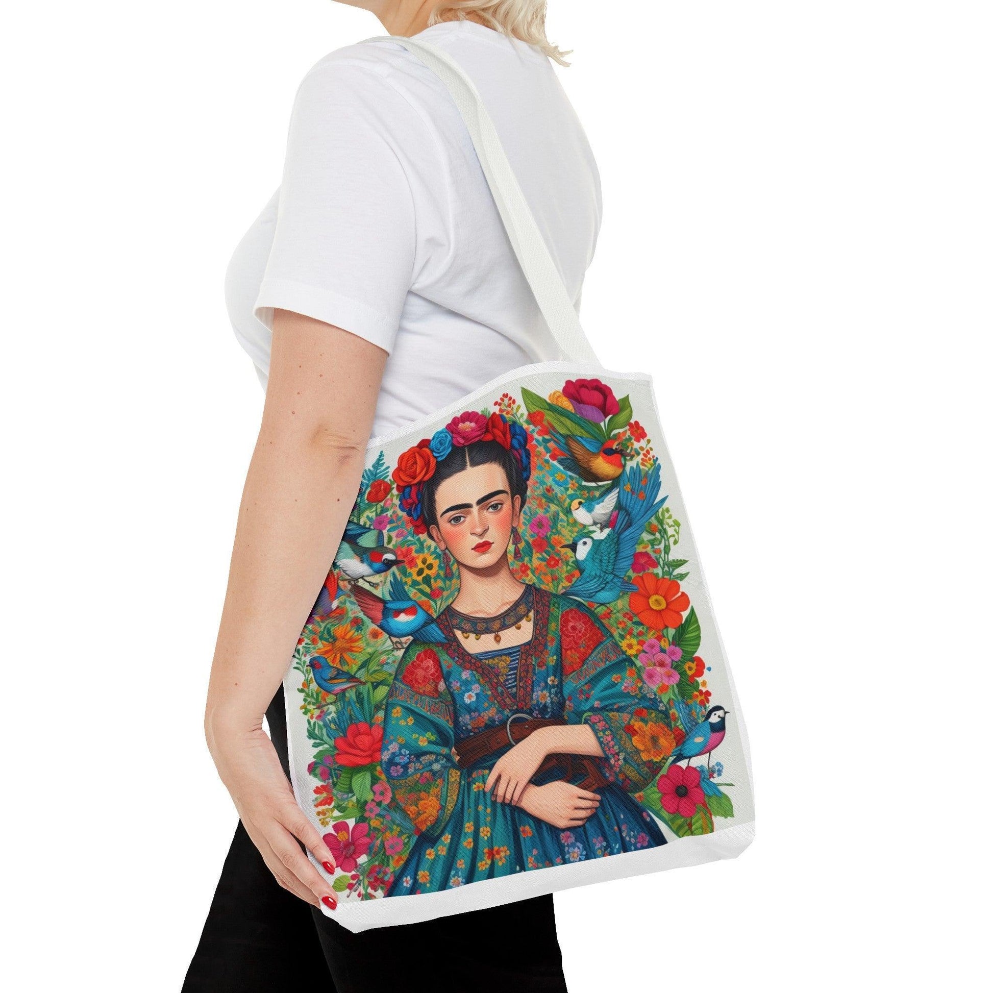 Frida Inspired Tote Bag, looking for a stylish way to carry your essentials or searching for the perfect gift, stunning and awesome Tote bag - Cosmic Creations by Karen