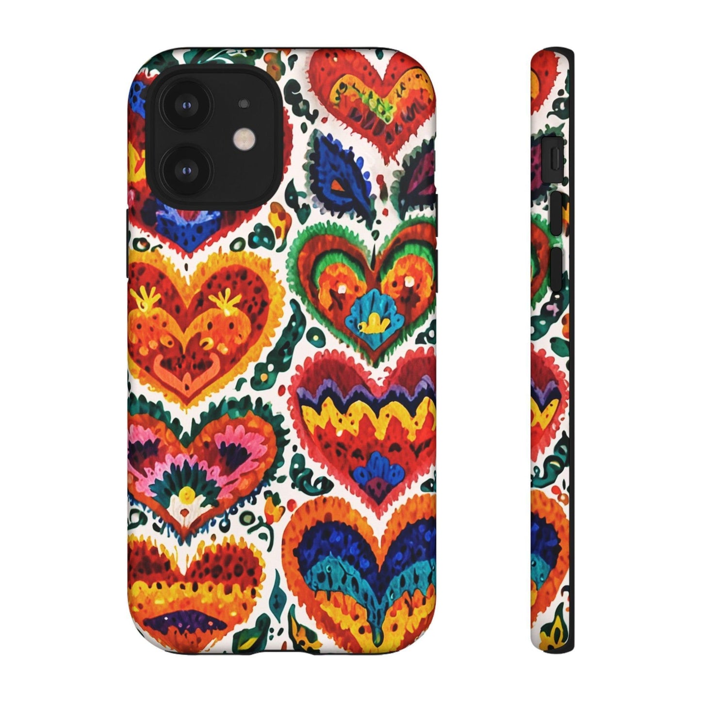 Tough Phone Case :" Eclectic Elegance Phone Case Collection" ( Hearts patterns)