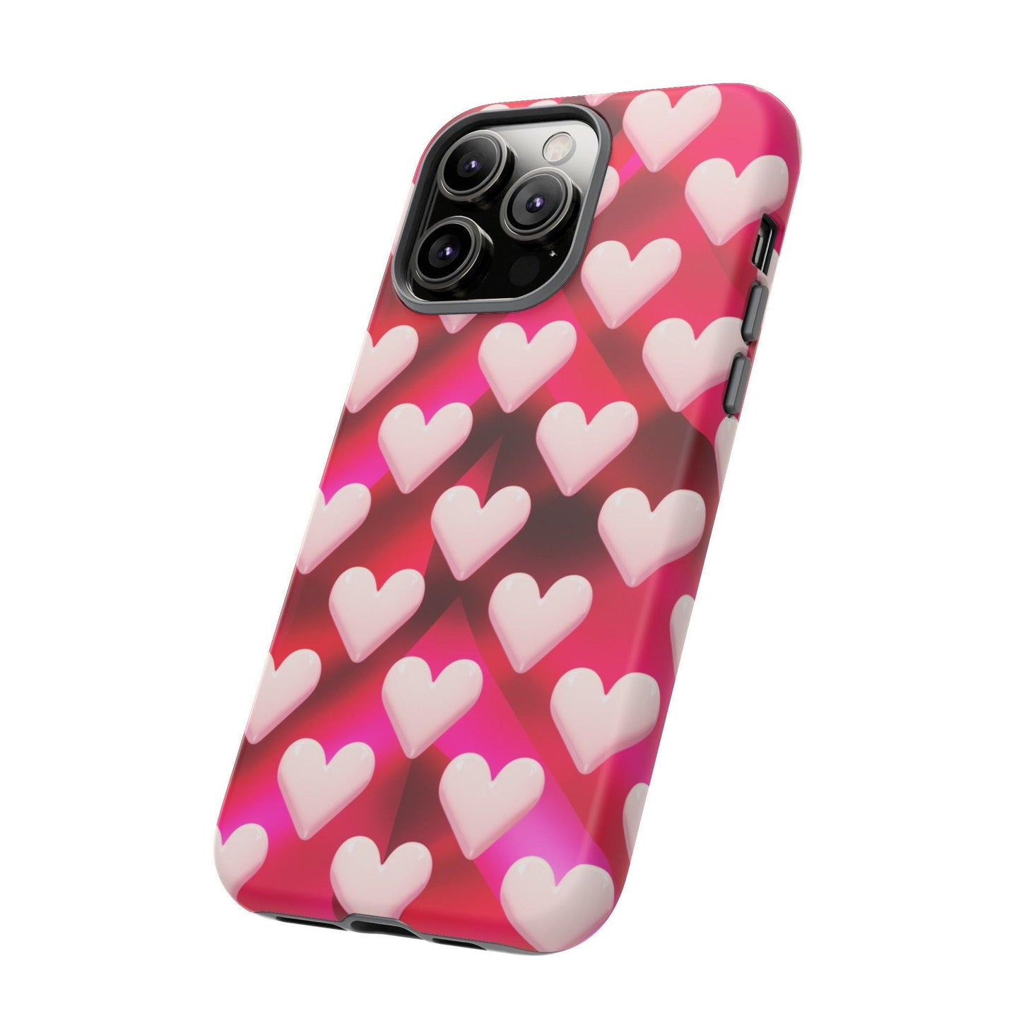 Tough Cellphone Case :" Eclectic Elegance Phone Case Collection" ( Hearts patterns)