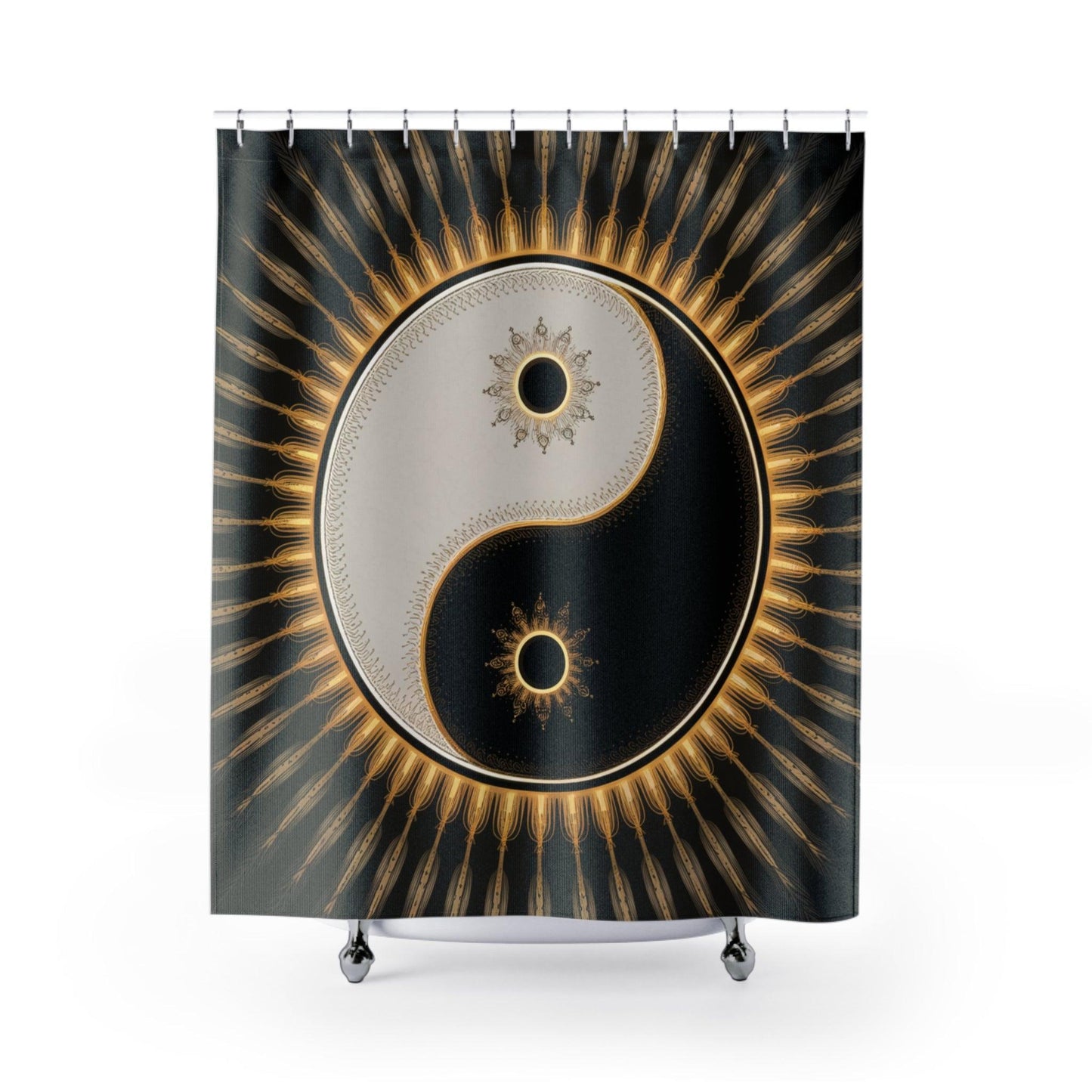 Elegant Shower Curtains Collection ( Ying Yang) - Cosmic Creations by Karen