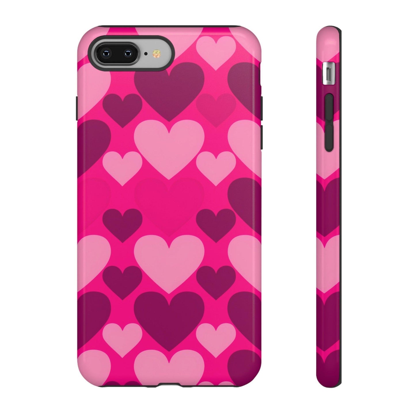 Tough Phone Case :" Eclectic Elegance Phone Case Collection" ( Hearts patterns)