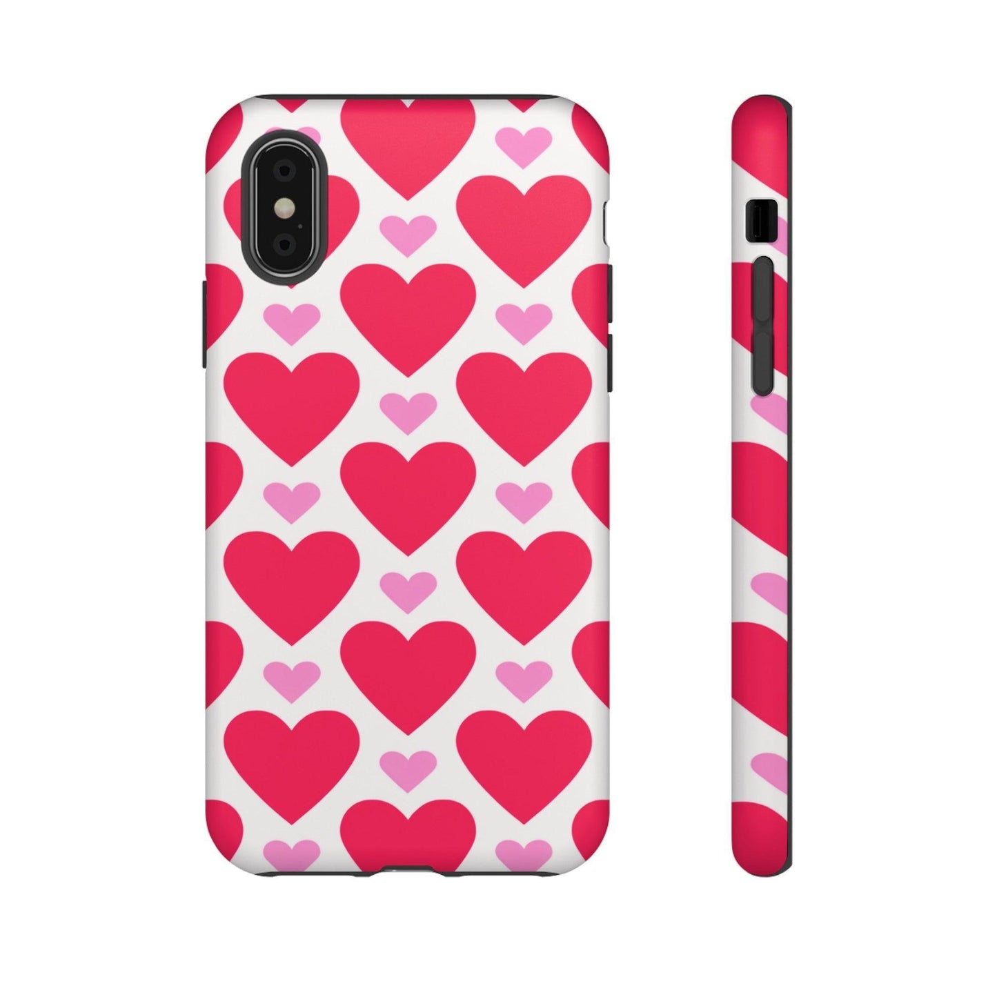 Tough Phone Case :" Eclectic Elegance Phone Case Collection" ( Hearts patterns)