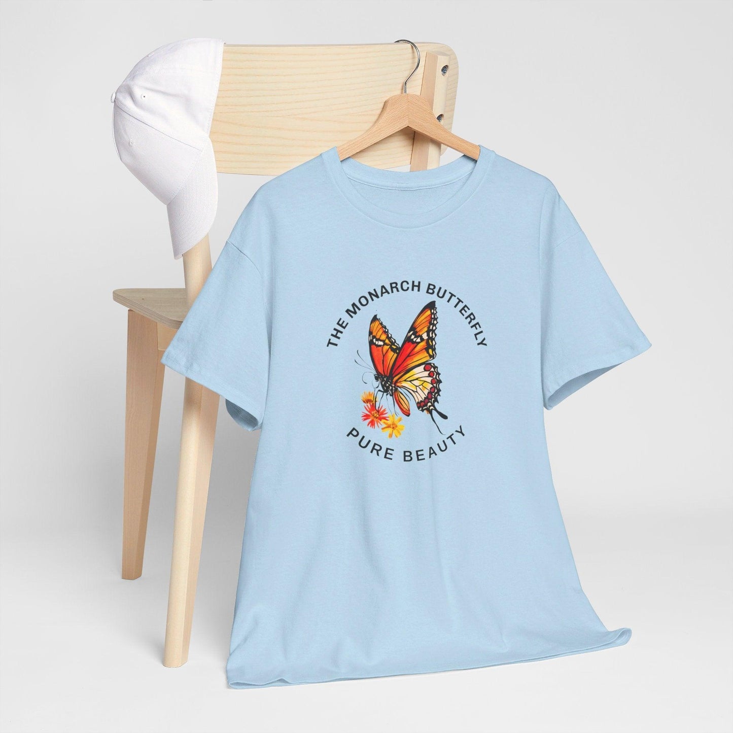 Camiseta unisex de algodón pesado: "La colección Mariposa Monarca"