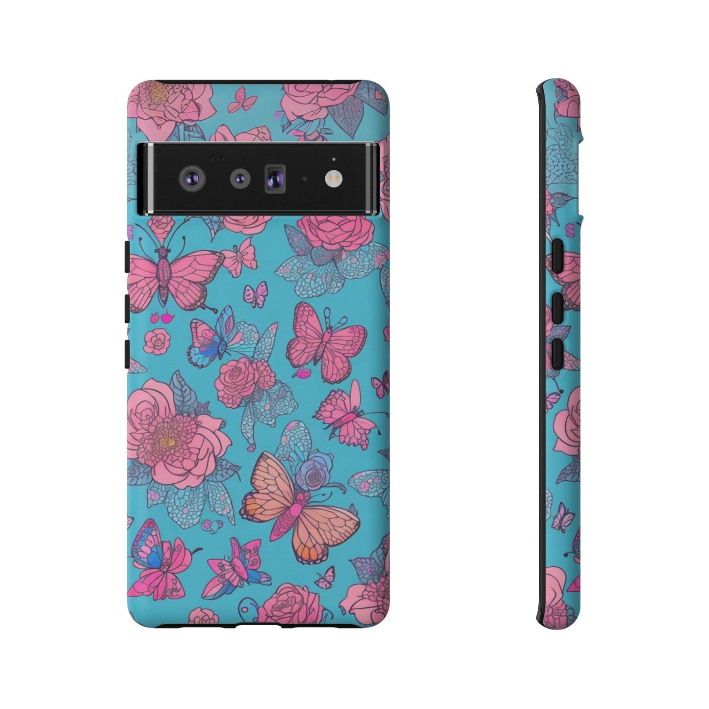 Tough Cellphone Case :" Eclectic Elegance Phone Case Collection" ( Floral patterns)