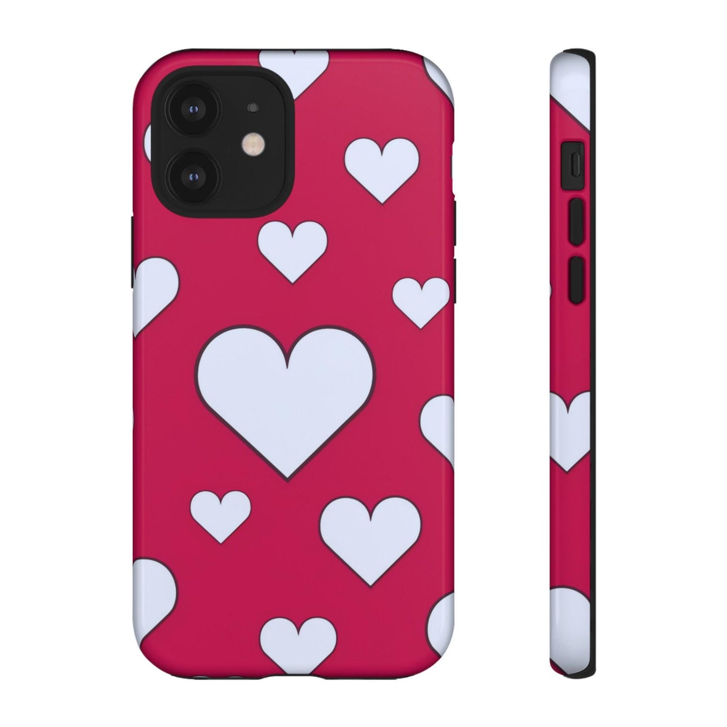 Tough Phone Case :" Eclectic Elegance Phone Case Collection" ( Hearts patterns)