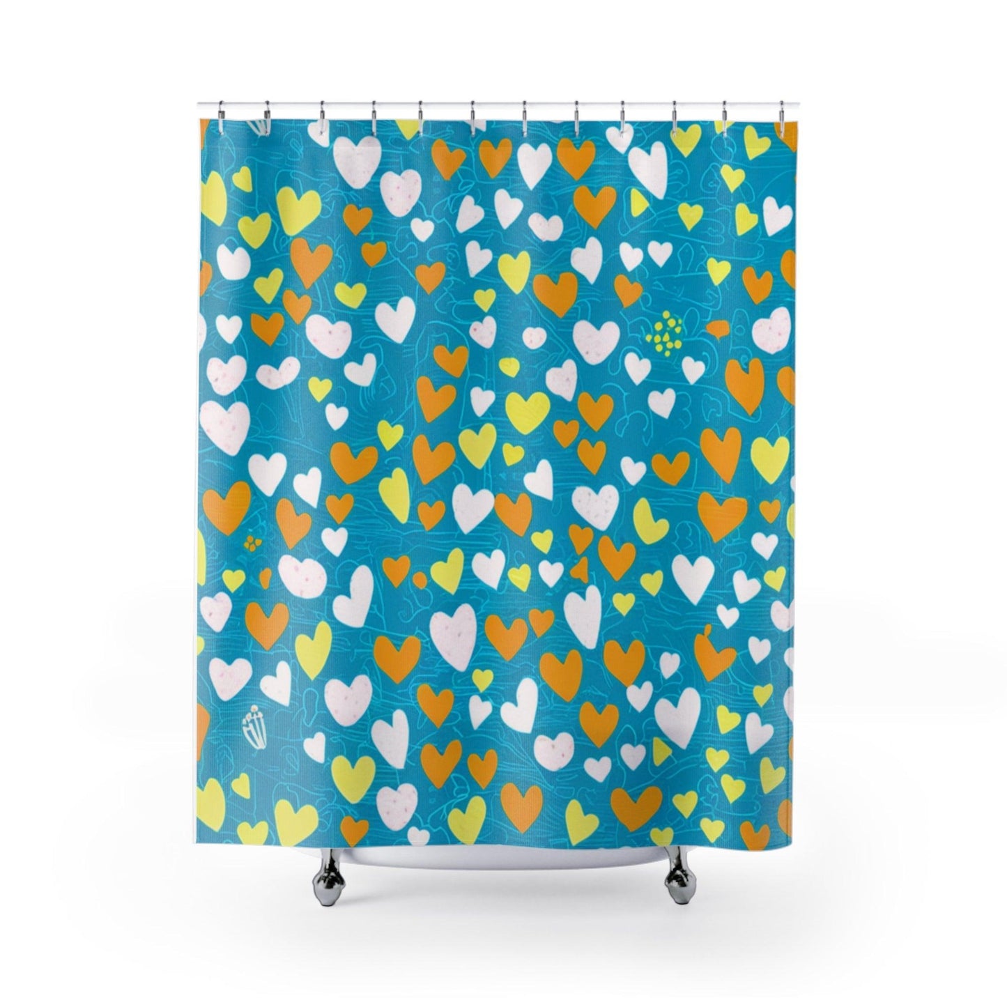 Elegant Shower Curtains Collection ( Hearts ) - Cosmic Creations by Karen