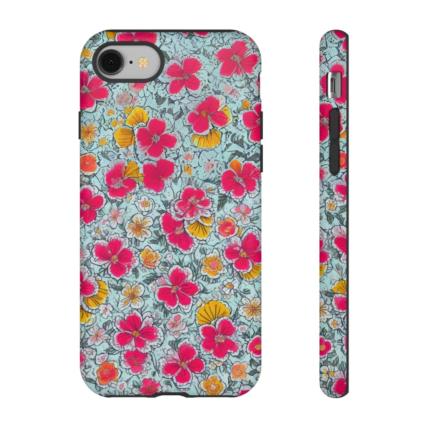 Tough Cellphone Case :" Eclectic Elegance Phone Case Collection" ( Floral patterns)