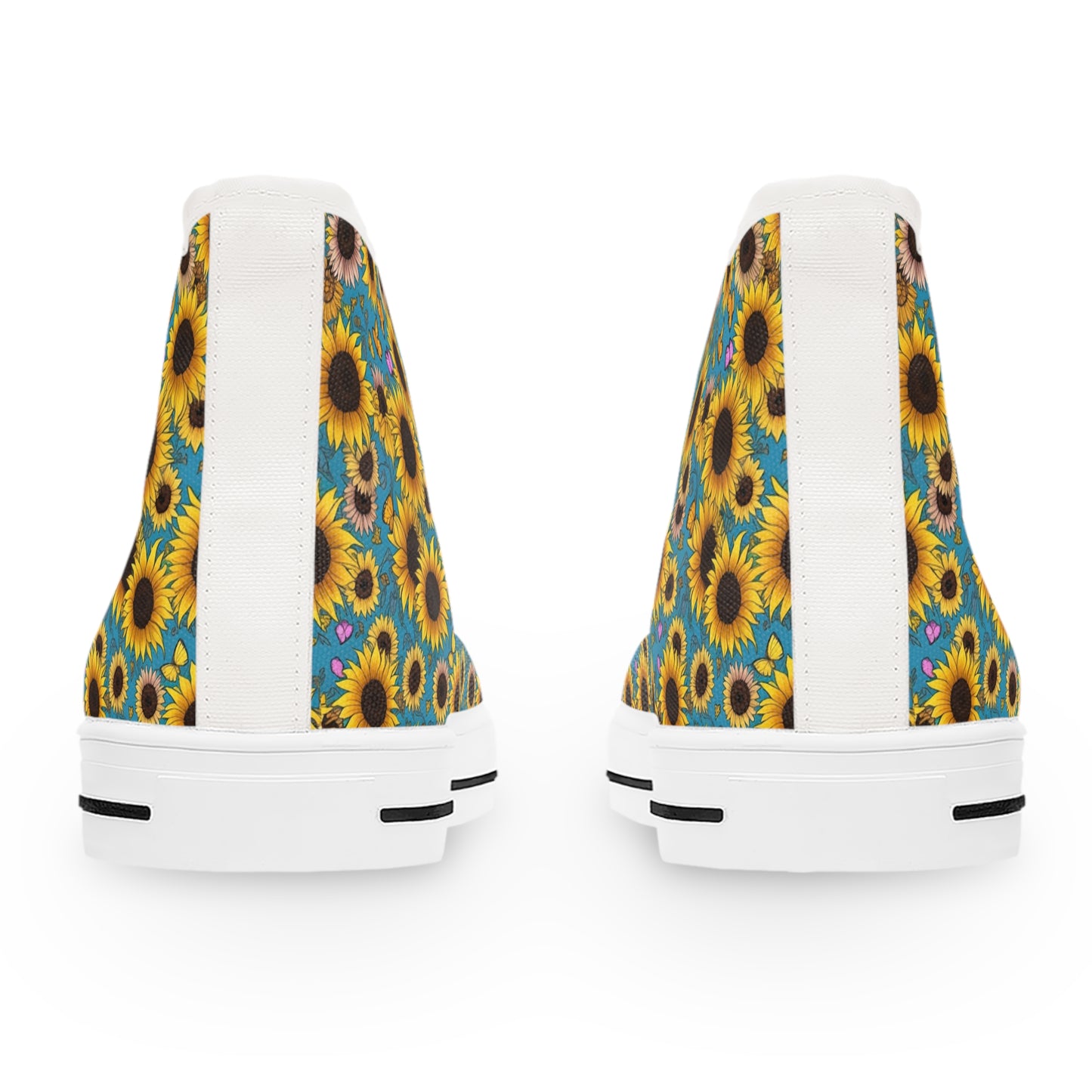 Awesome Sunflower Design High Top Sneakers