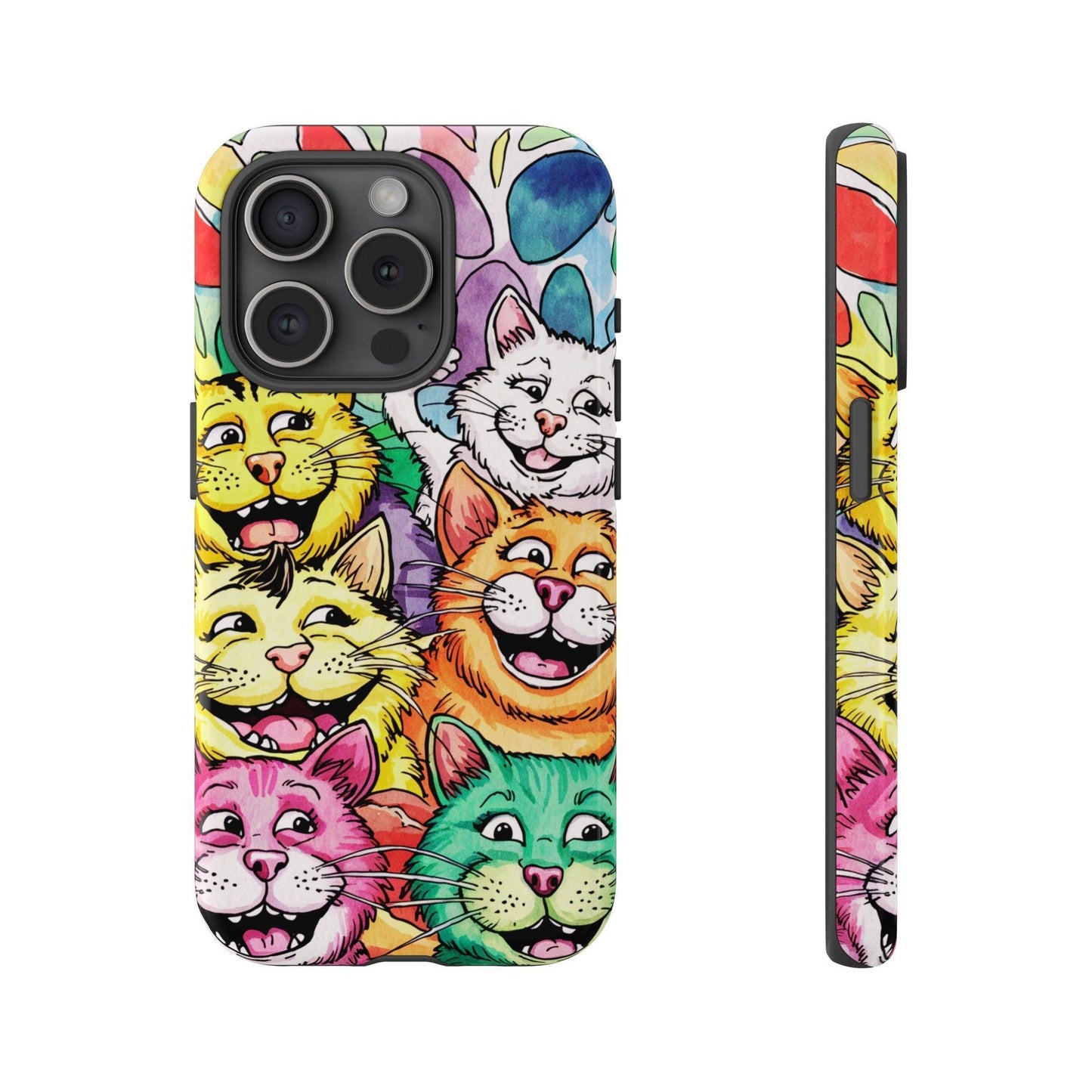 Cat Lovers Collection Tough Cellphone Case - Cosmic Creations by Karen