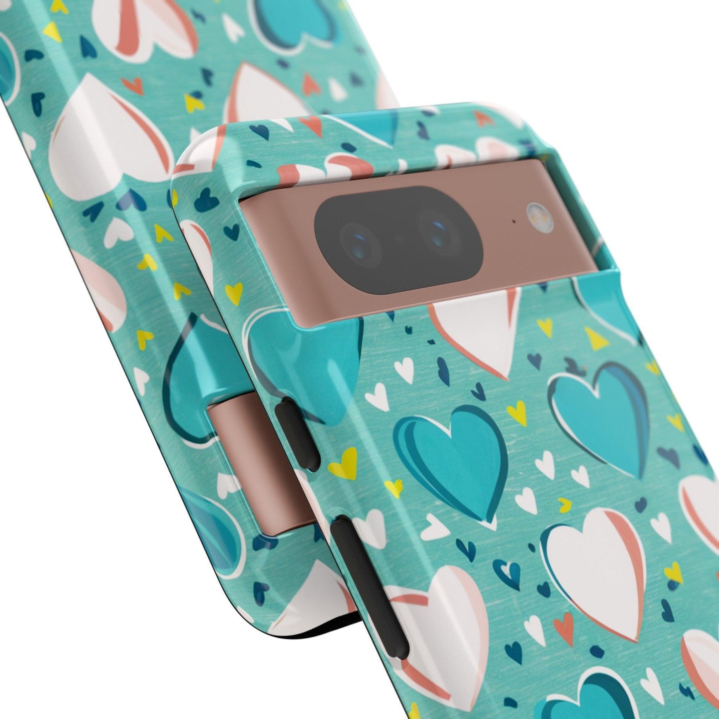 Tough Phone Case :" Eclectic Elegance Phone Case Collection" ( Hearts patterns)