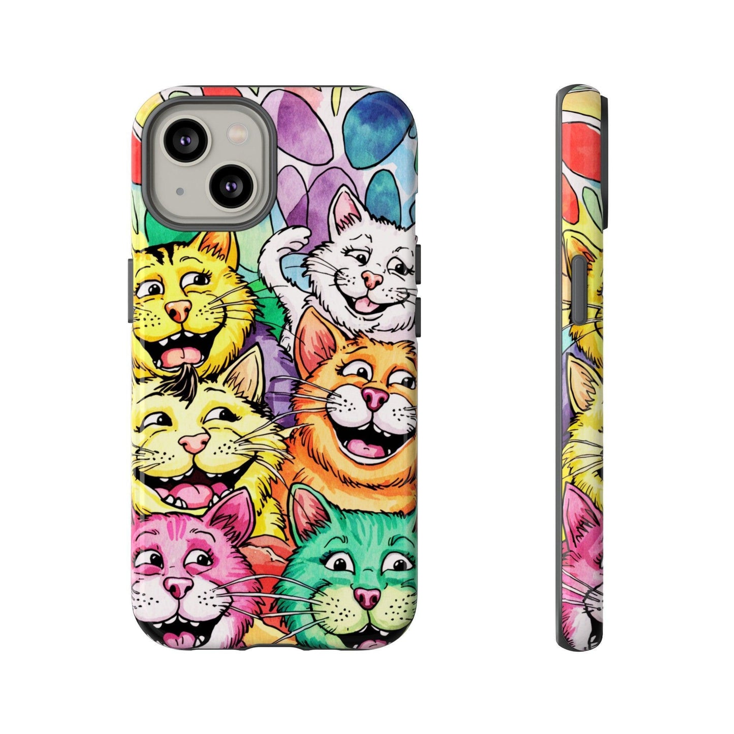 Cat Lovers Collection Tough Cellphone Case - Cosmic Creations by Karen