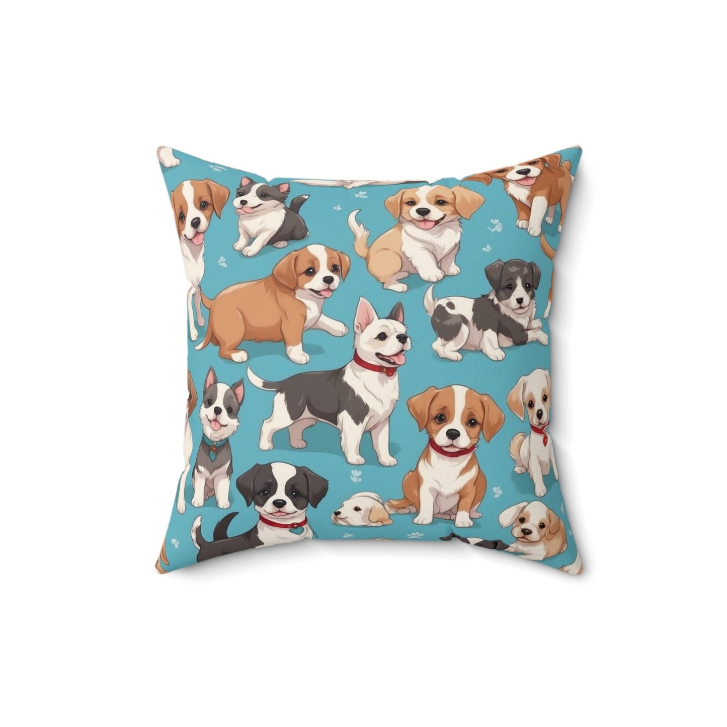 Snuggle Pup Square Pillow | - Cosmic Creations by Karen