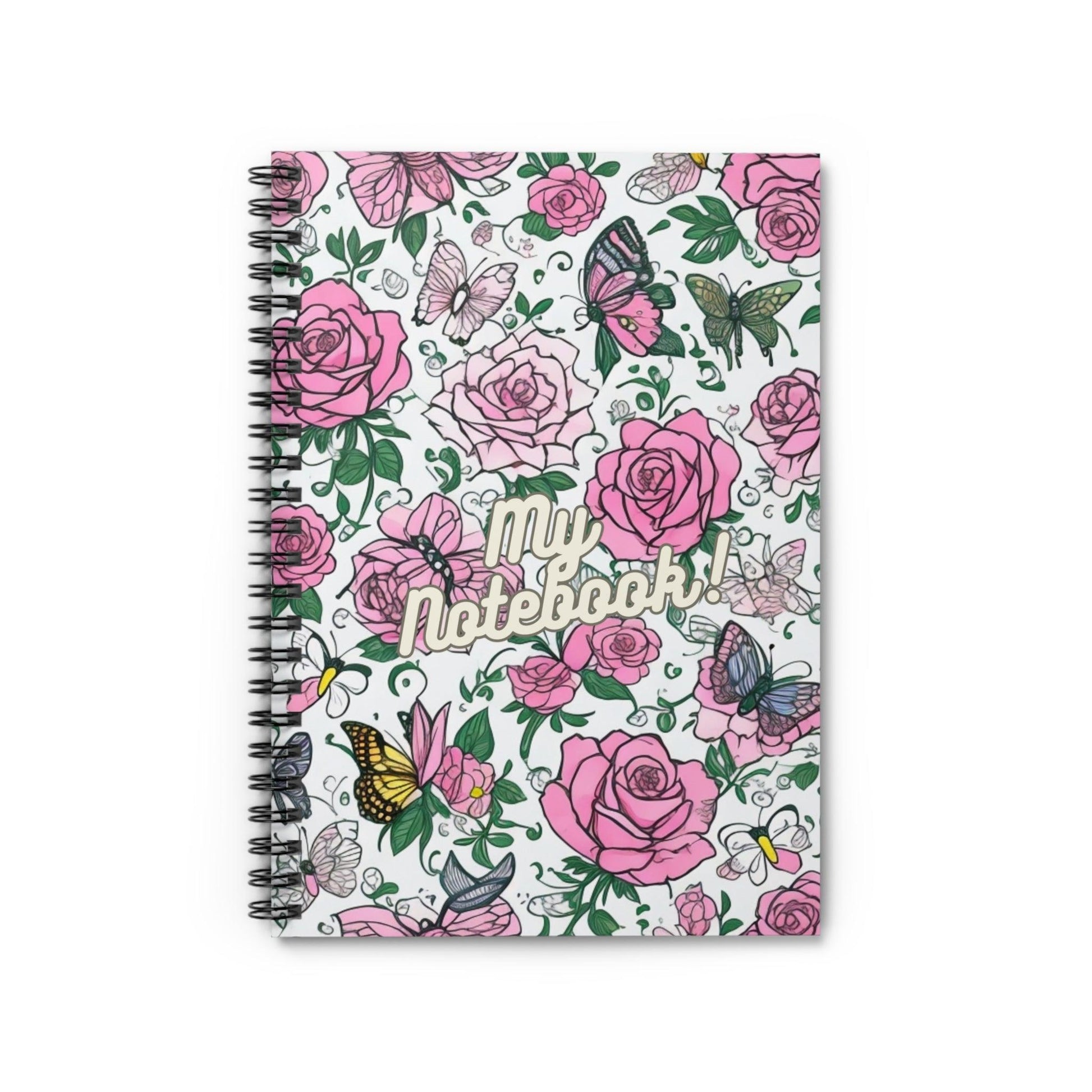 Floral and Butterfly Spiral Notebooks Collection - Cosmic Creations by Karen