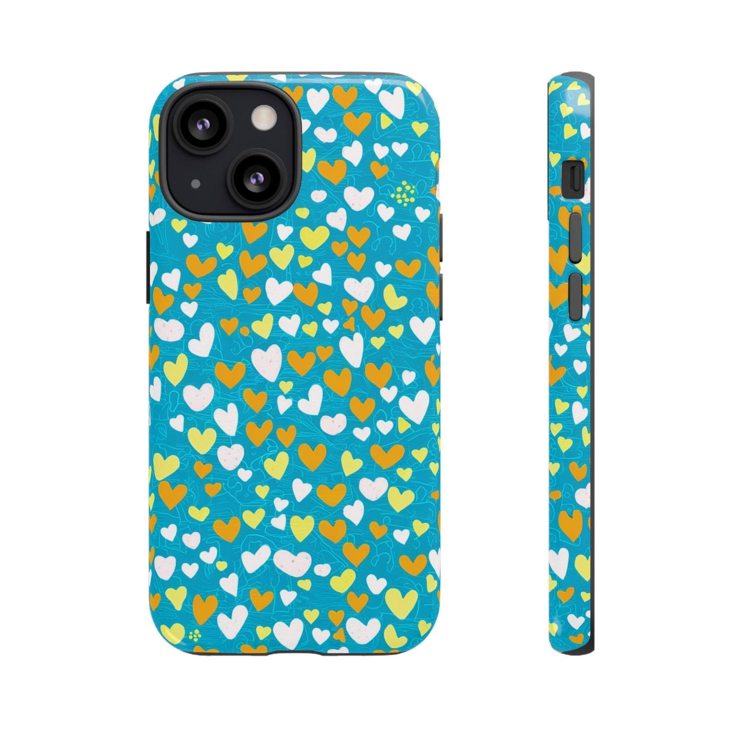 Tough Phone Case :" Eclectic Elegance Phone Case Collection" ( Hearts patterns)