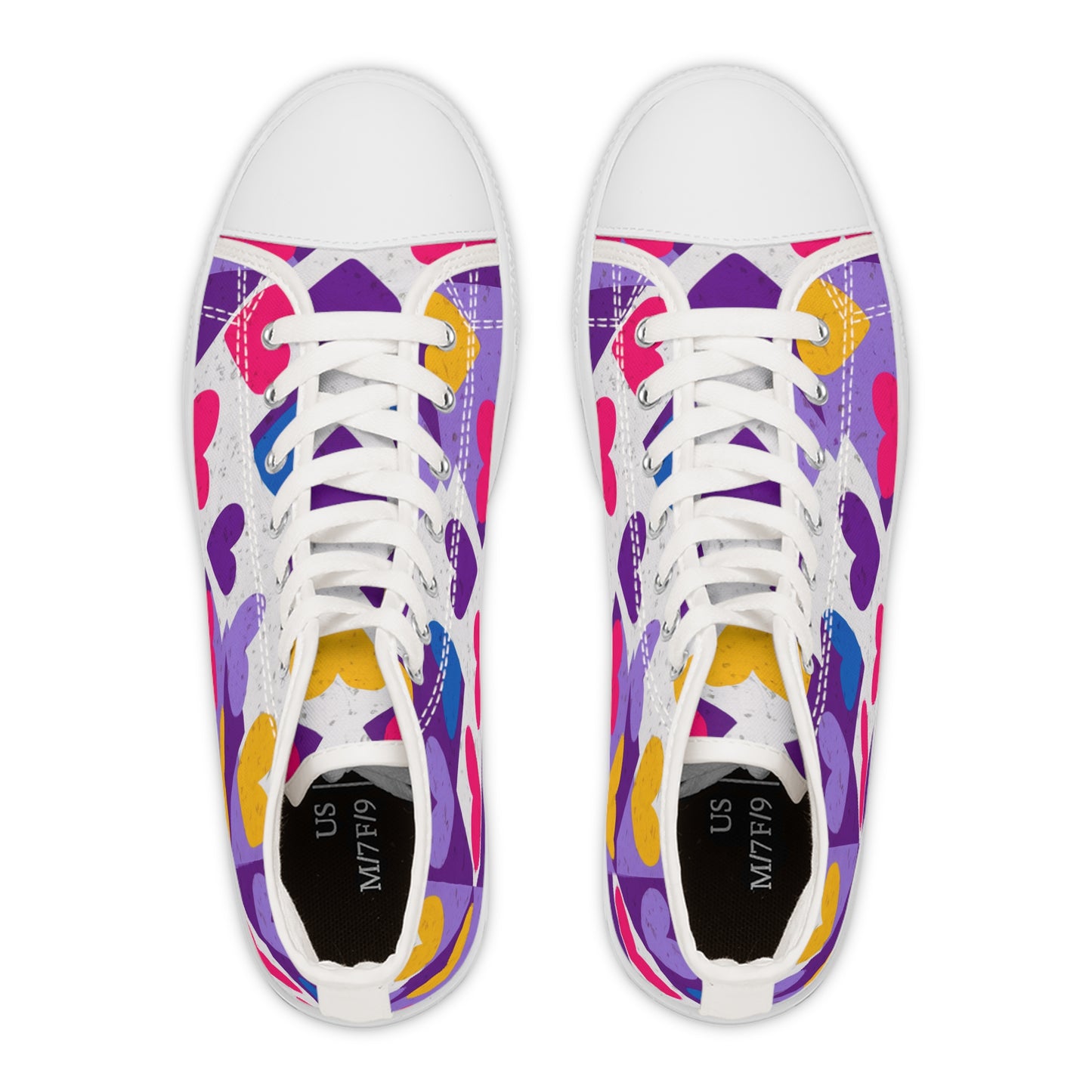 Awesome Hearts Design High Top Sneakers