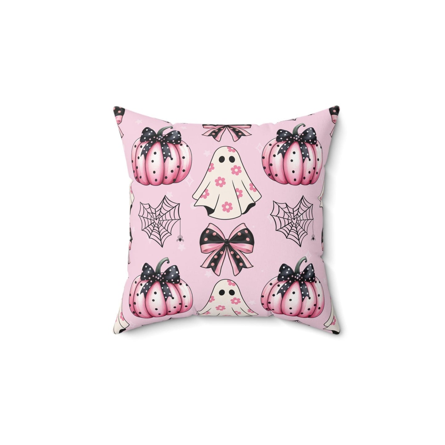 Coquette Halloween Pink Pillow - Cosmic Creations by Karen