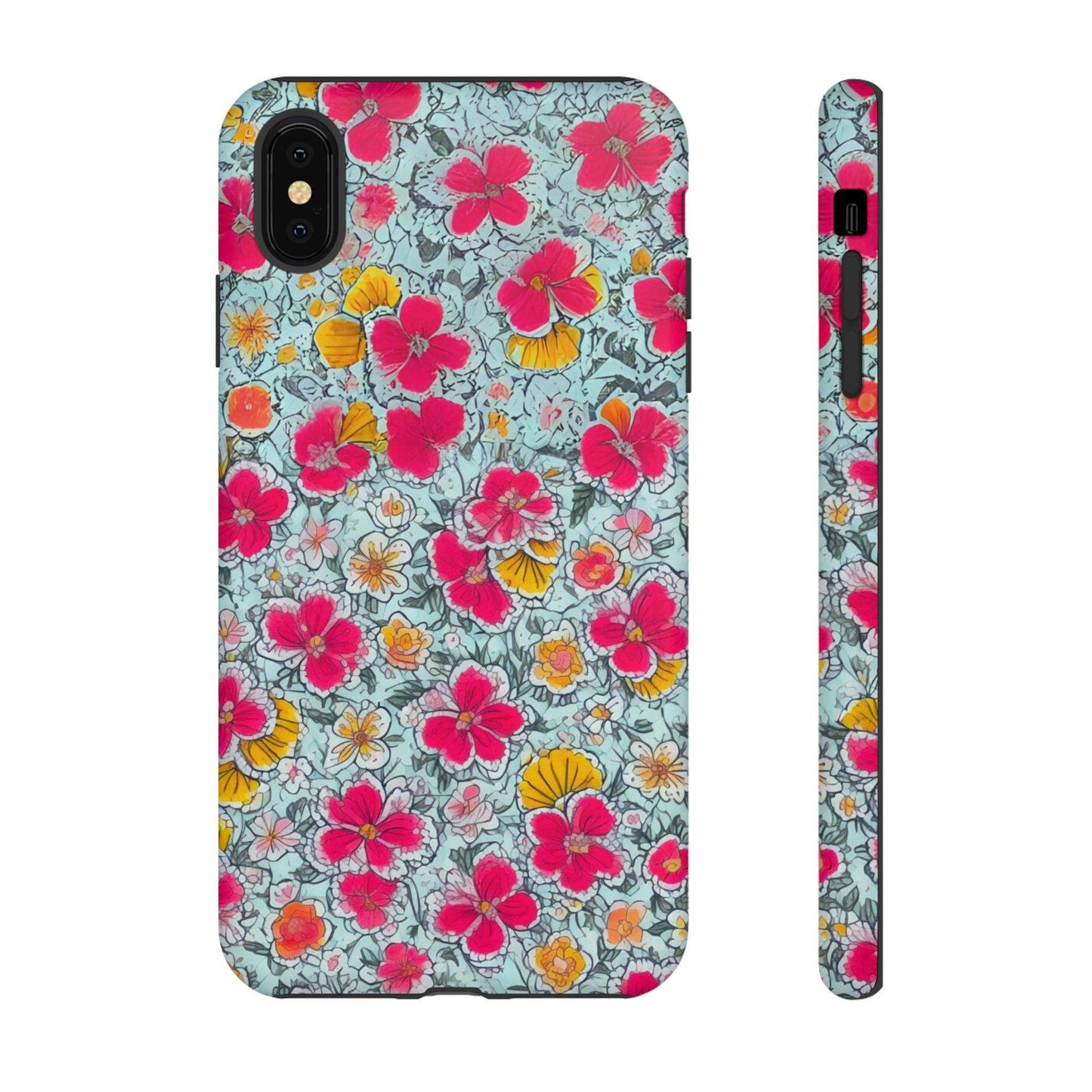 Tough Cellphone Case :" Eclectic Elegance Phone Case Collection" ( Floral patterns)