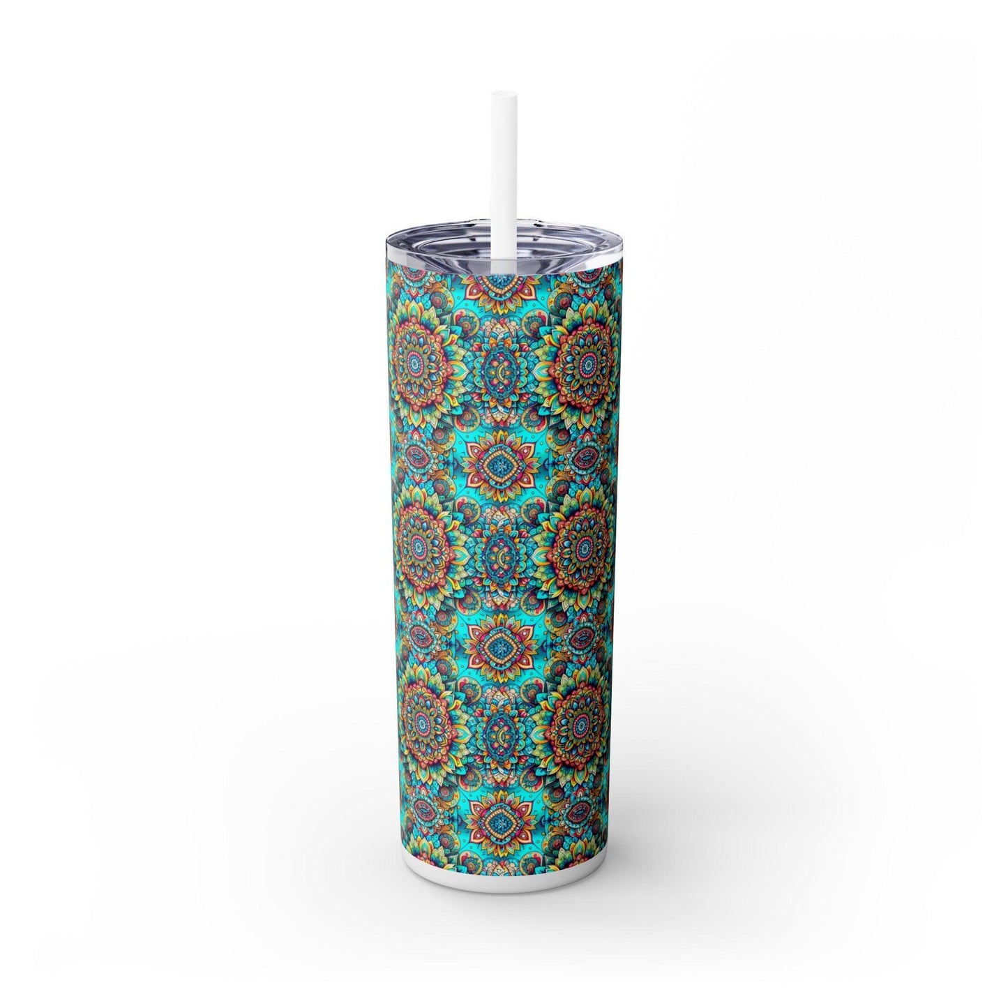 "Yoga Skinny Tumbler" |  With Straw, 20oz | "Yoga Serenity Collection"