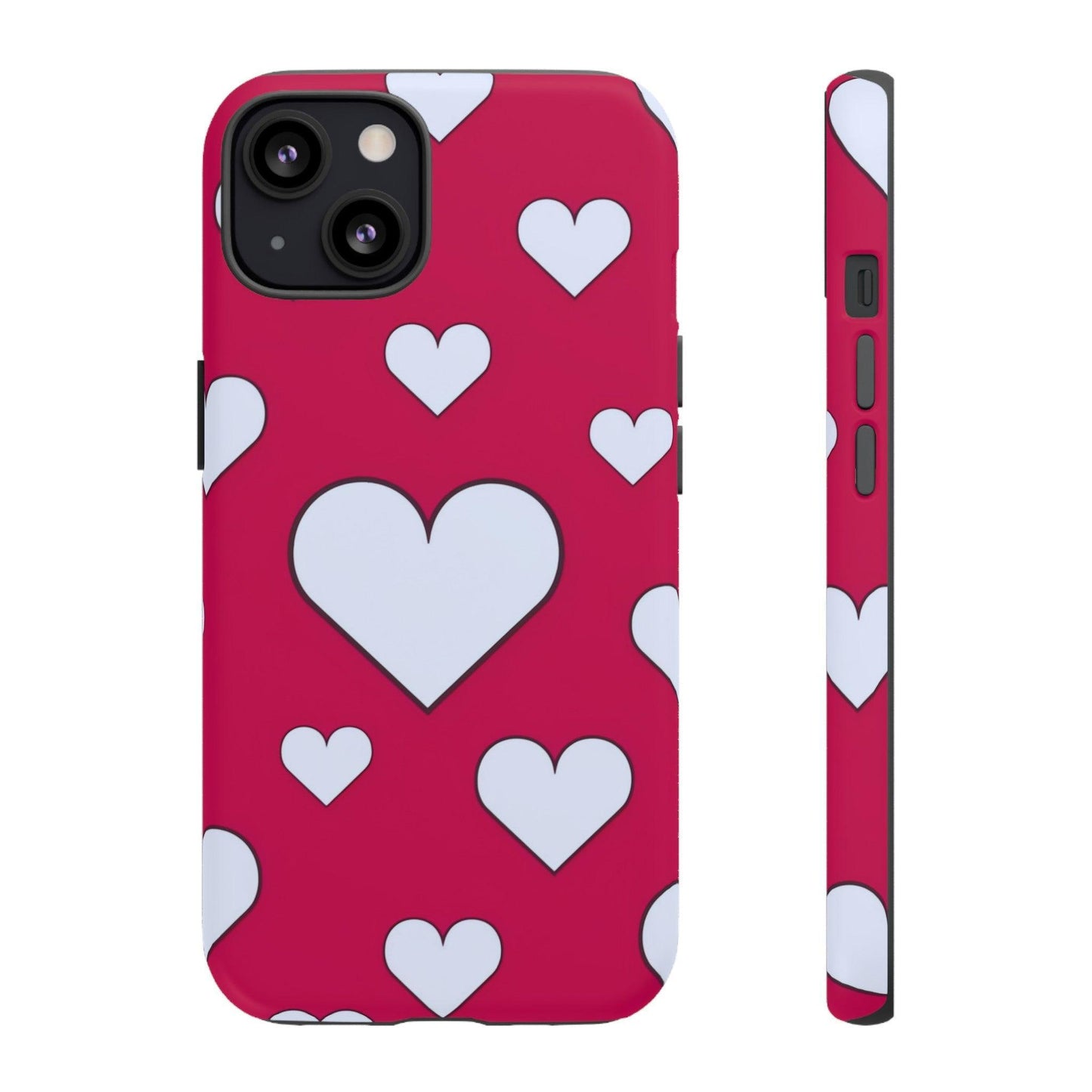 Tough Phone Case :" Eclectic Elegance Phone Case Collection" ( Hearts patterns)