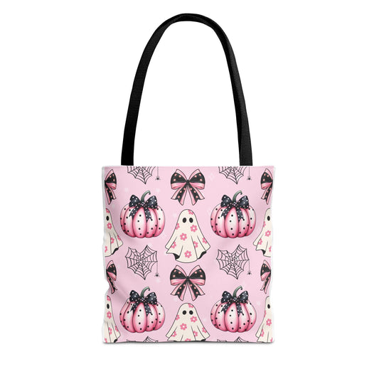 Coquette Halloween Pink Tote Bag - Cosmic Creations by Karen