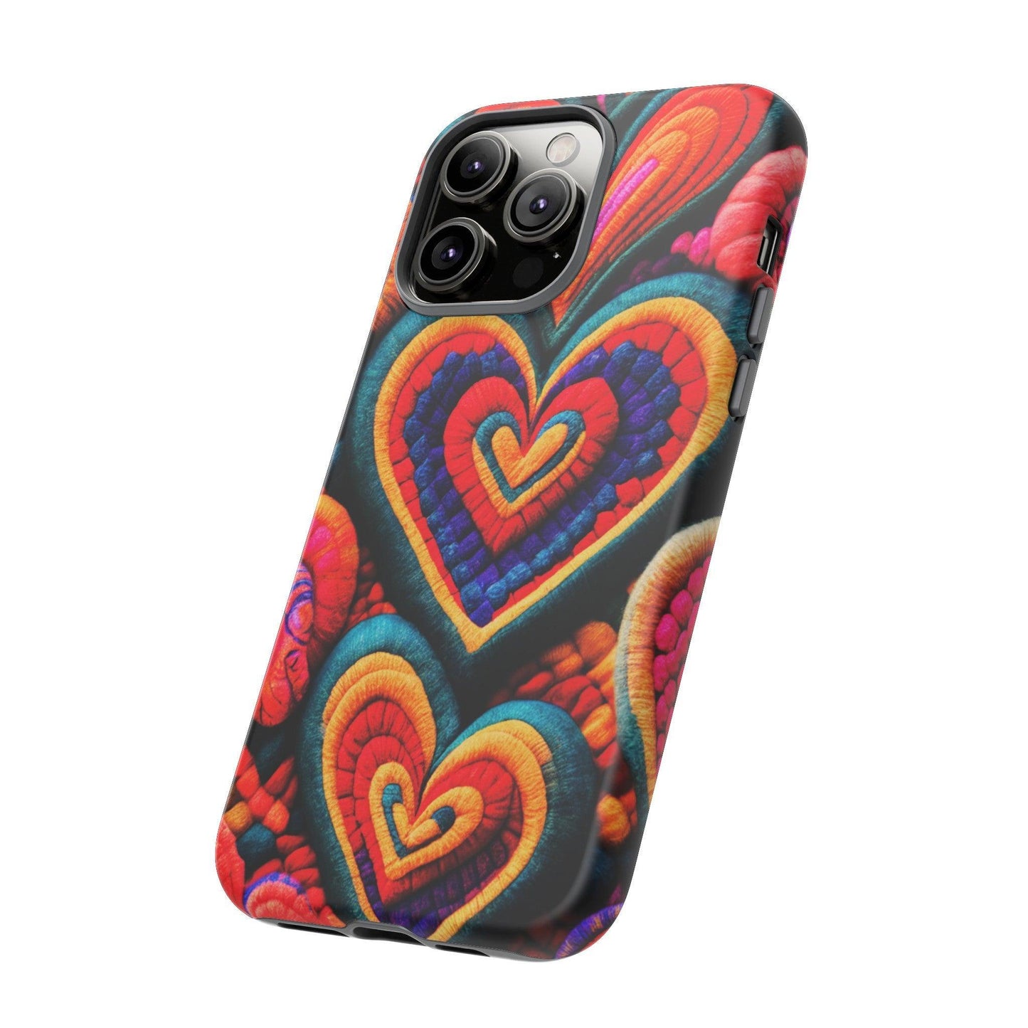 Tough Phone Case :" Eclectic Elegance Phone Case Collection" ( Hearts patterns)