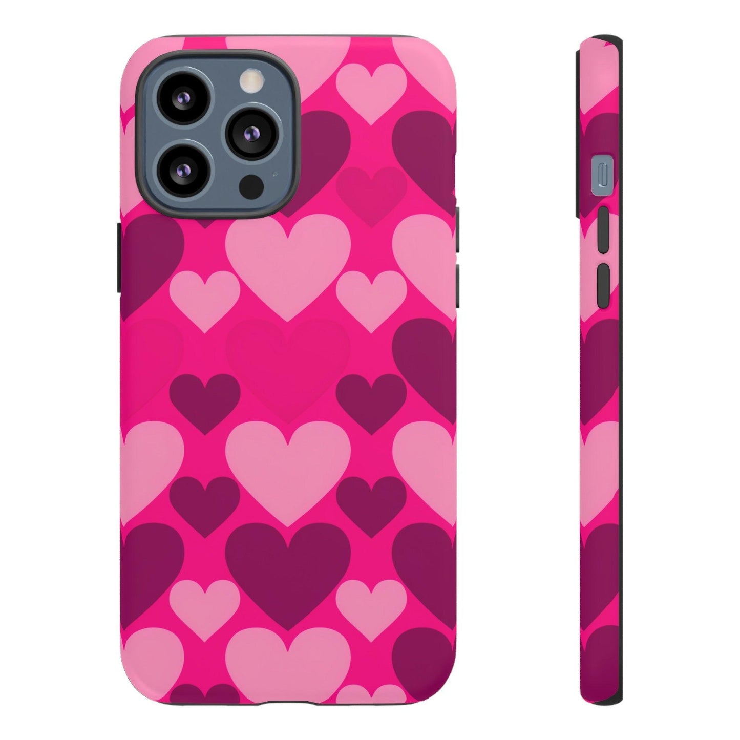 Tough Phone Case :" Eclectic Elegance Phone Case Collection" ( Hearts patterns)