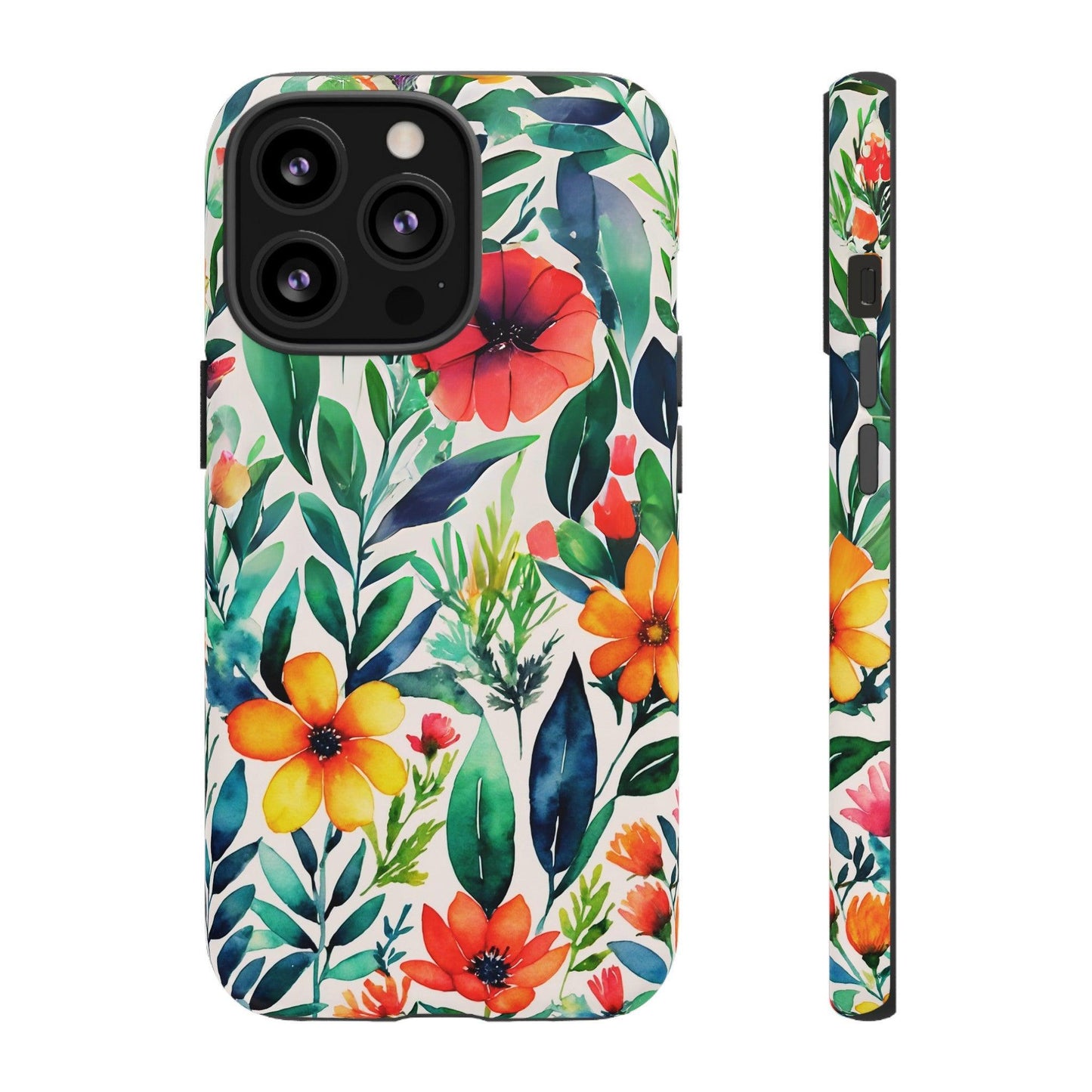 Tough Cellphone Case :" Eclectic Elegance Phone Case Collection" ( Floral patterns)