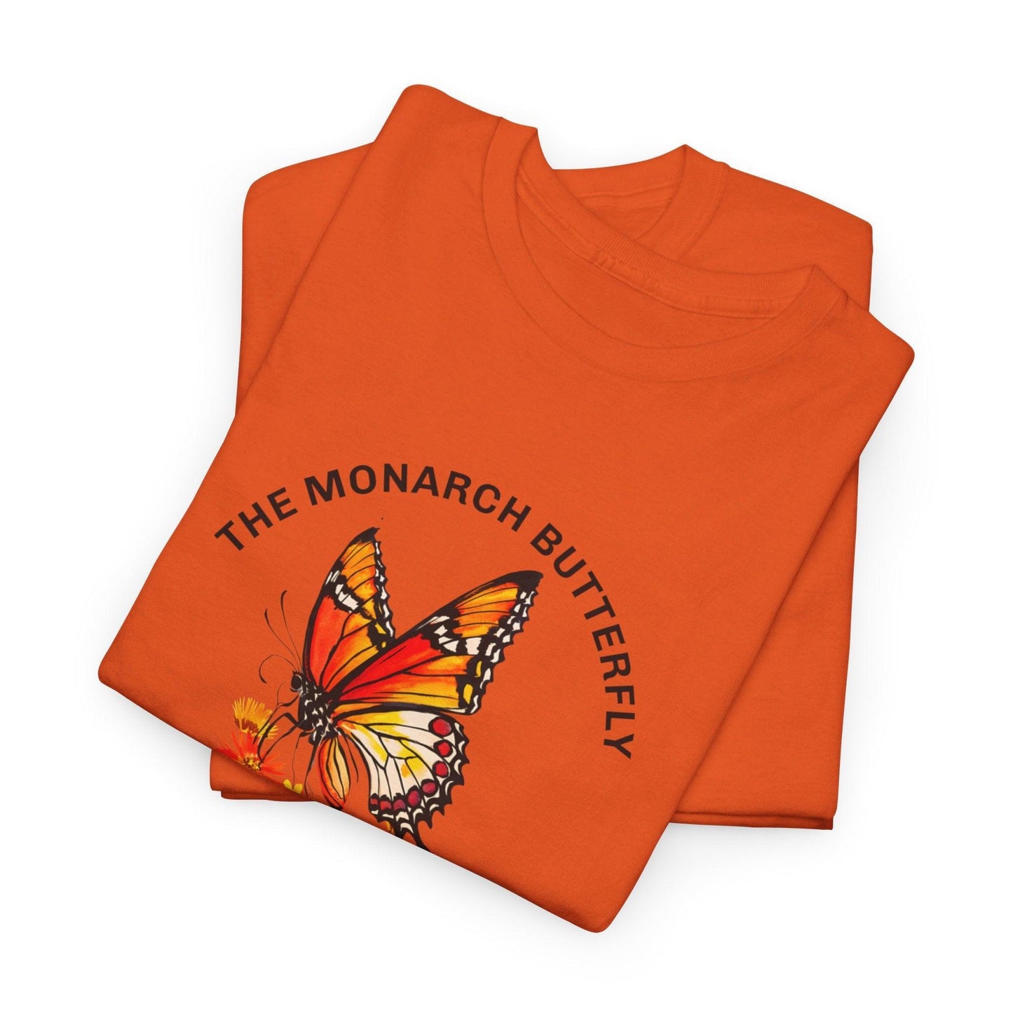 Camiseta unisex de algodón pesado: "La colección Mariposa Monarca"