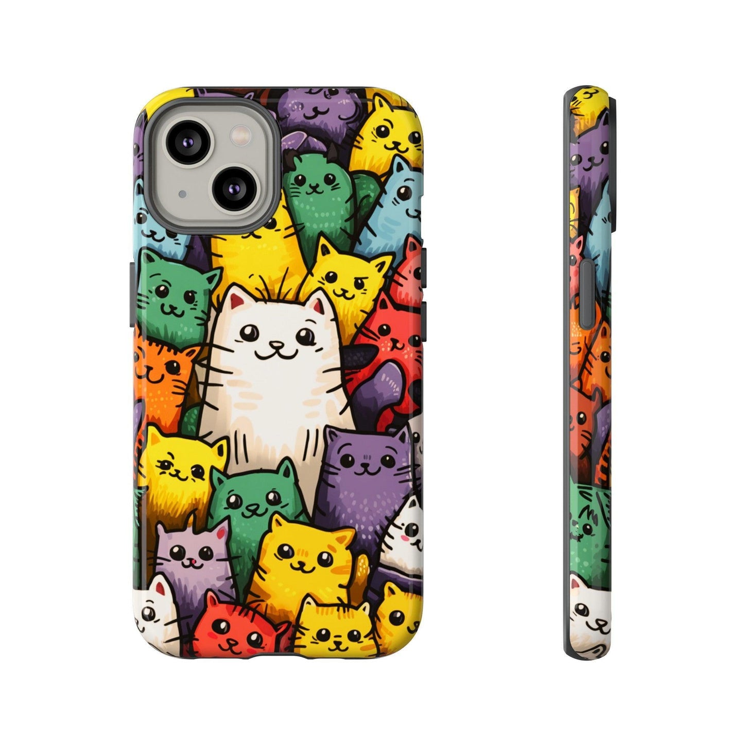 Cat Lovers Collection Tough Cellphone Case - Cosmic Creations by Karen